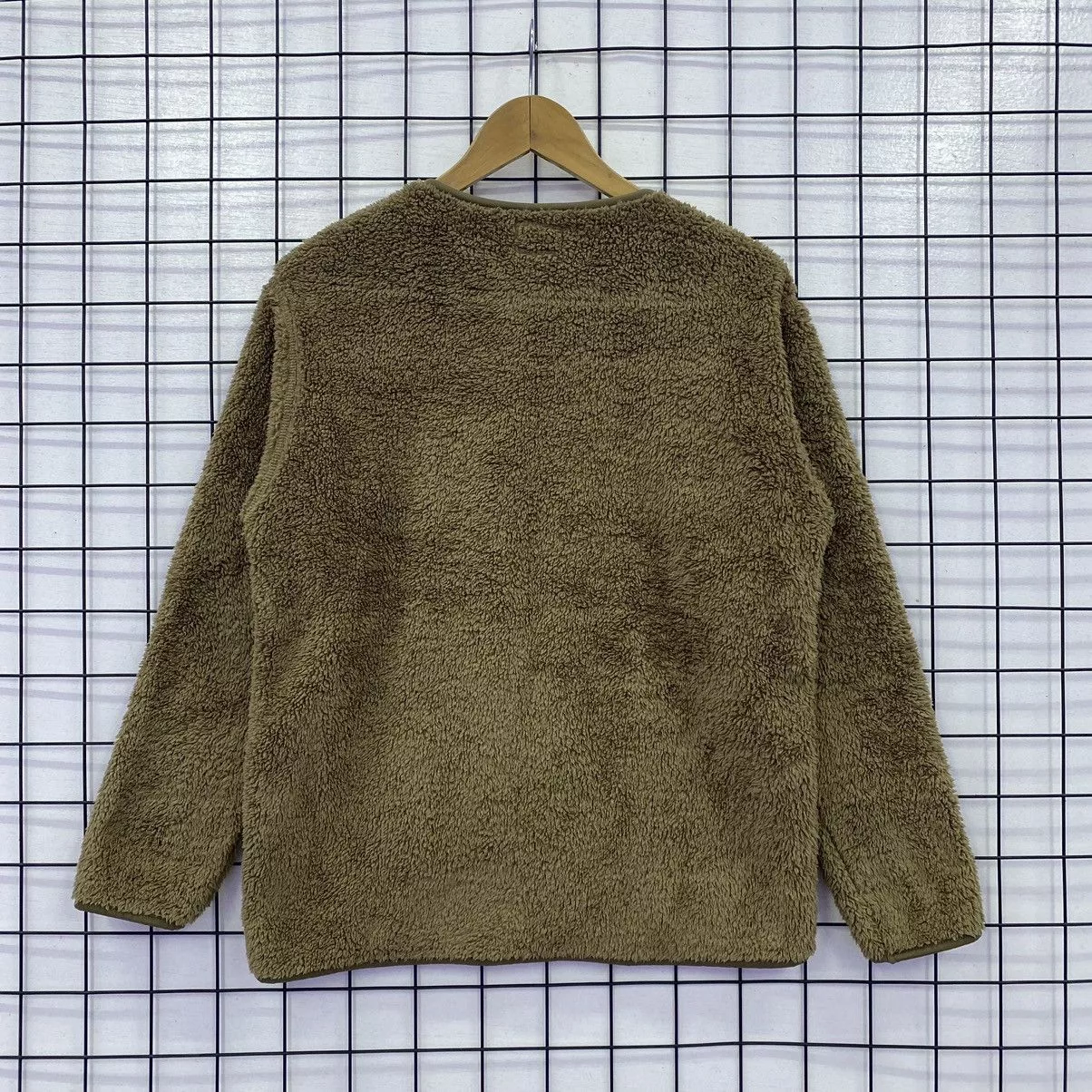 Engineered Garments Light Jackets Engineered Garments × Japanese Brand × Uniqlo Engineered Garment Uniqlo Fleece Jacket Single Pocket Brown