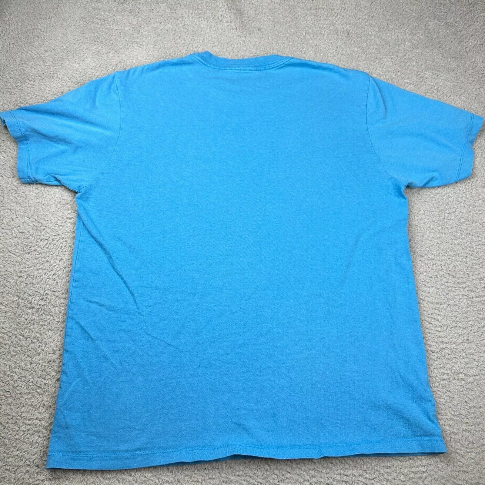 RVCA Short Sleeve T Shirts RVCA Special Edition Front Logo Graphics Pullover T-shirt Blue