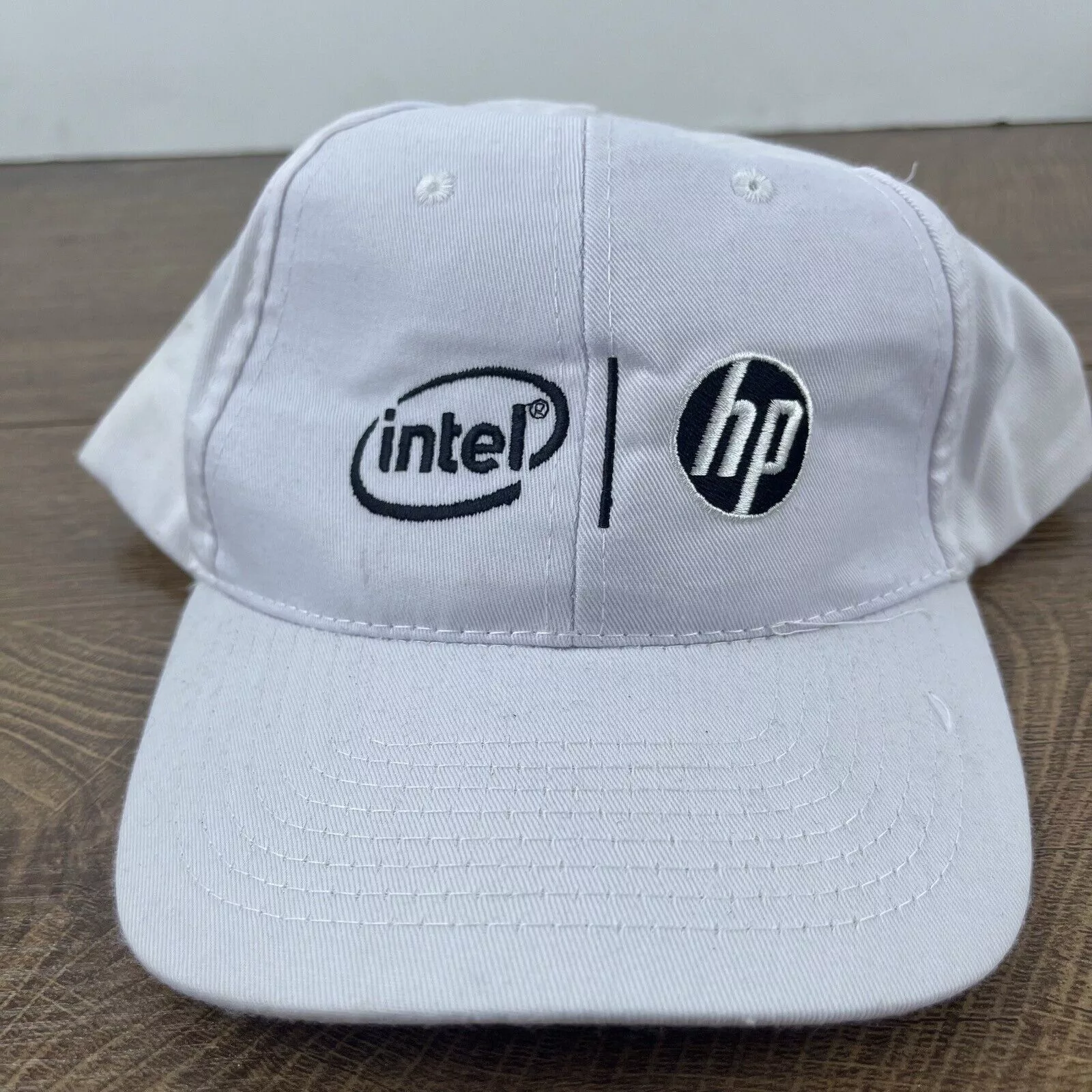 Other Hats Other Intel HP Hat Baseball Adjustable Hat White Adjustable Hat Ad