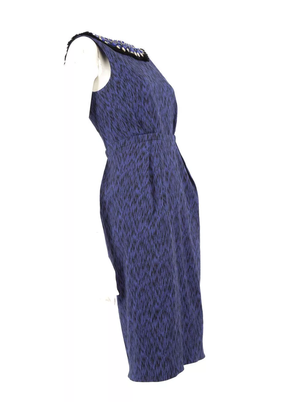 Matthew Williamson Midi Dresses Matthew Williamson Blue Sleeveless Printed Dress