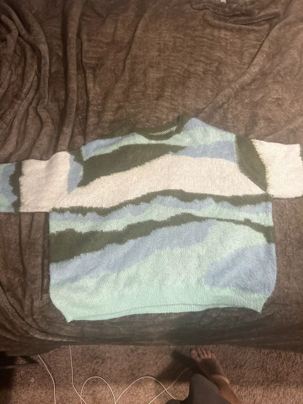 Other Sweaters Knitwear Other Knitted long sleeve shirt Blue