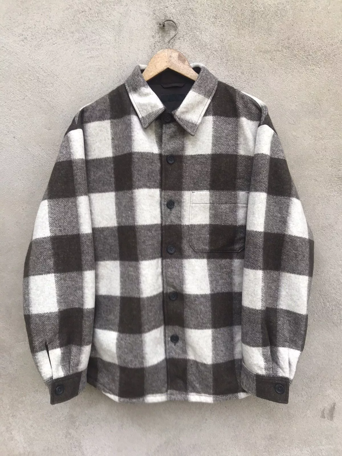 Uniqlo Light Jackets RARE UNIQLO WORKER WOOL BUTTON UP JACKET Multi Workwear