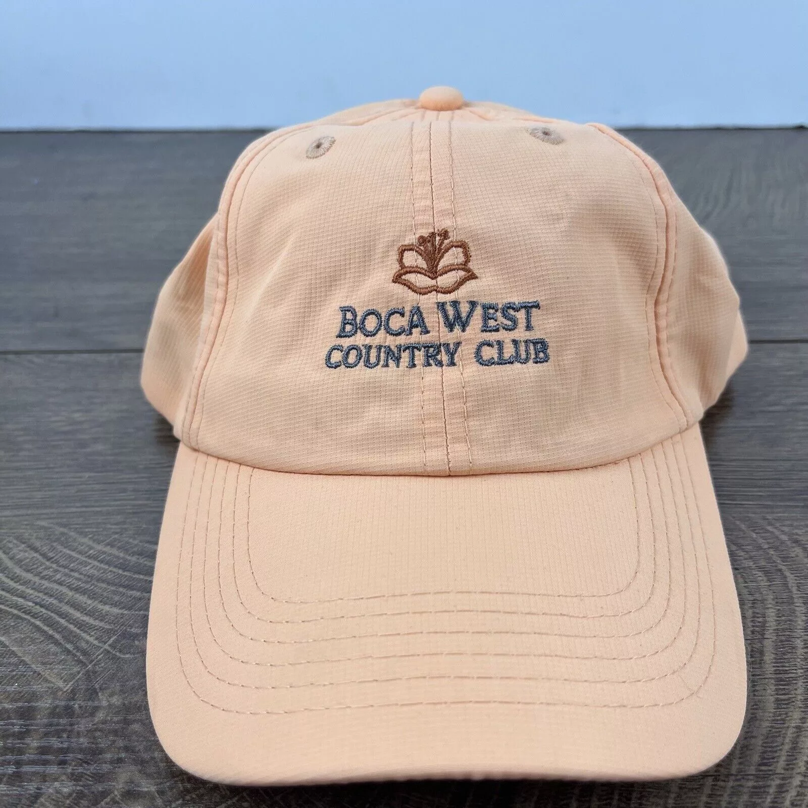 Other Hats Other Boca West Country Club Adjustable Hat Orange Adjustable Hat