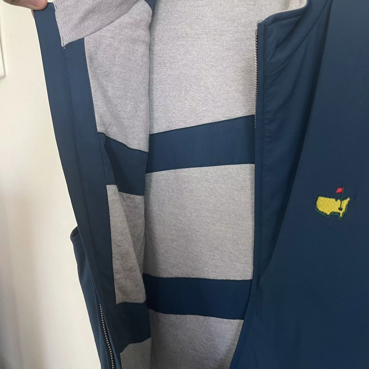 Peter Millar Vests Peter Millar × The Masters Masters Peter Millar Front Zip Performance Golf Vest Blue