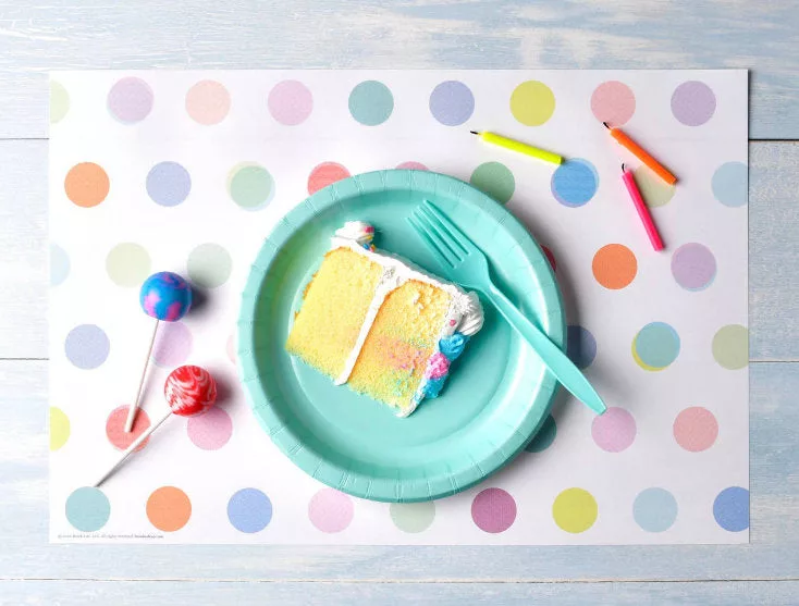 Vintage Dot Placemats 20pk