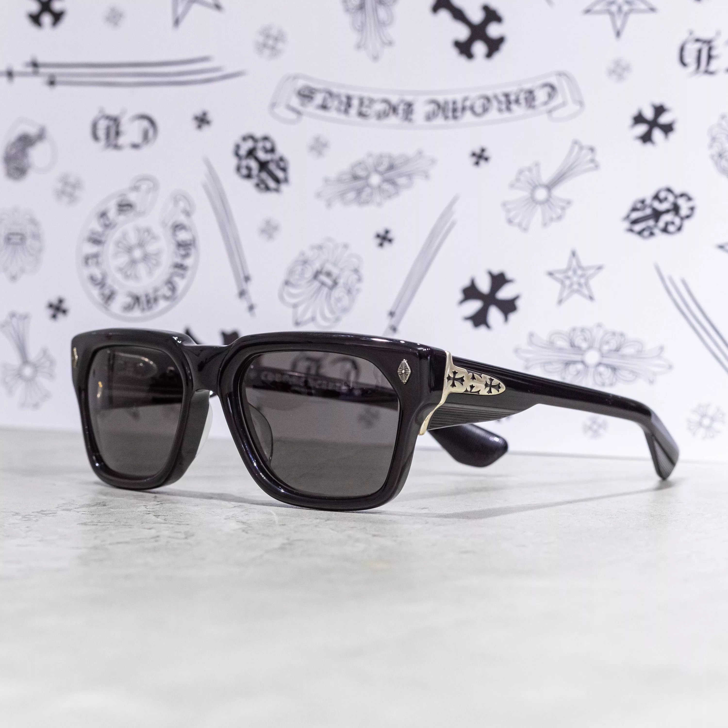 Chrome Hearts Sunglasses CHROME HEARTS SNIFFER BLACK