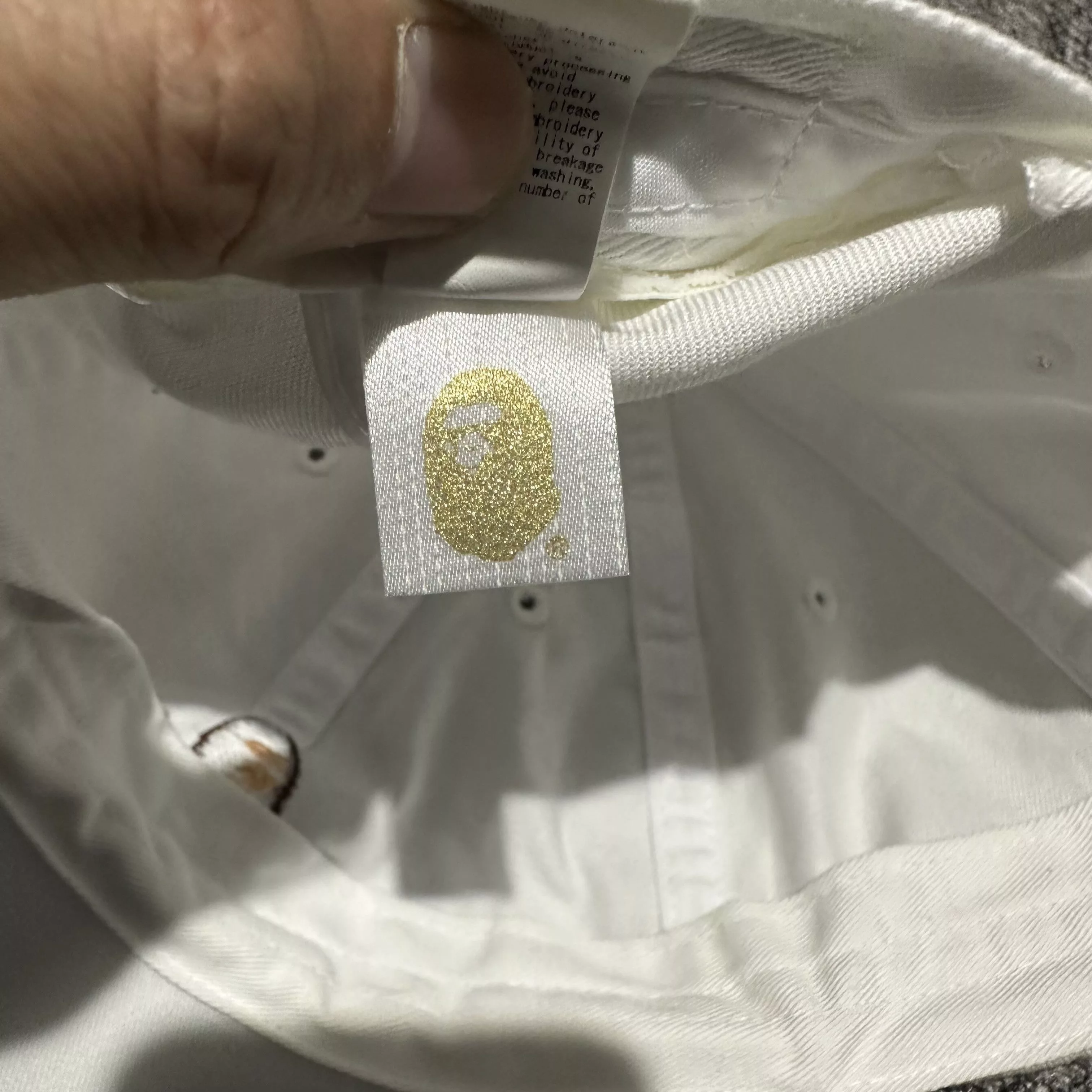BAPE Hats White