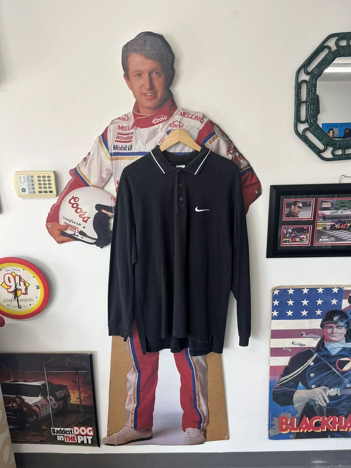 Nike Shirts Button Ups Nike × Vintage Nike long sleeve X Vintage Black