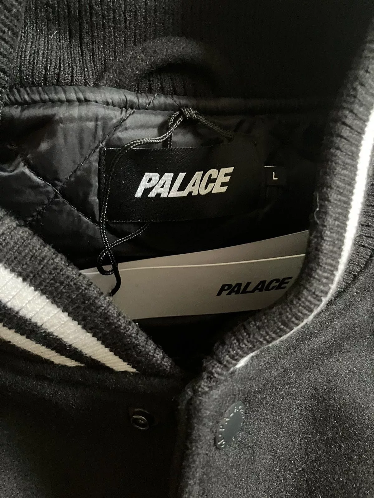 Palace Bombers palace seoul varsity jacket L Black