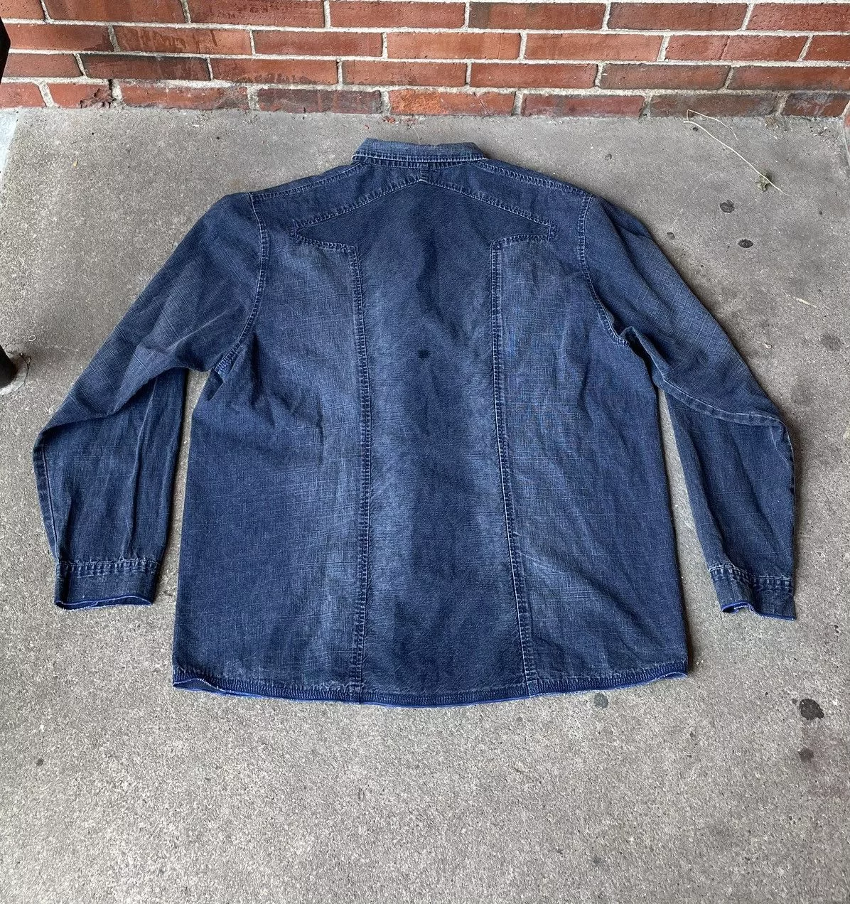 Marithe + Francois Girbaud Shirts Button Ups Marithe + Francois Girbaud Vintage 90s Marithe Francois Girbaud Button Down Denim Shirt Blue