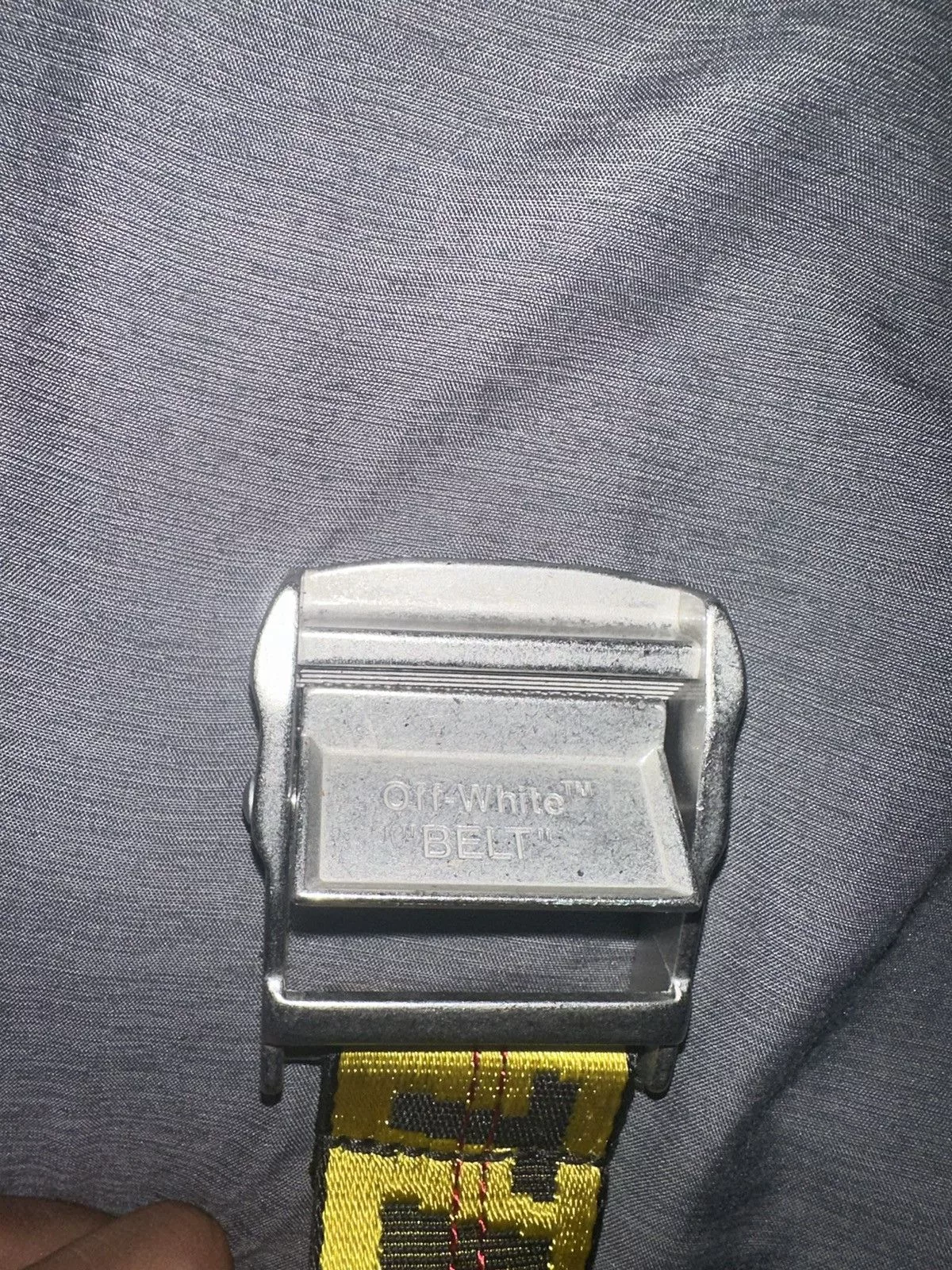 Off-White Belts Off-White Off white industrial belt yellow