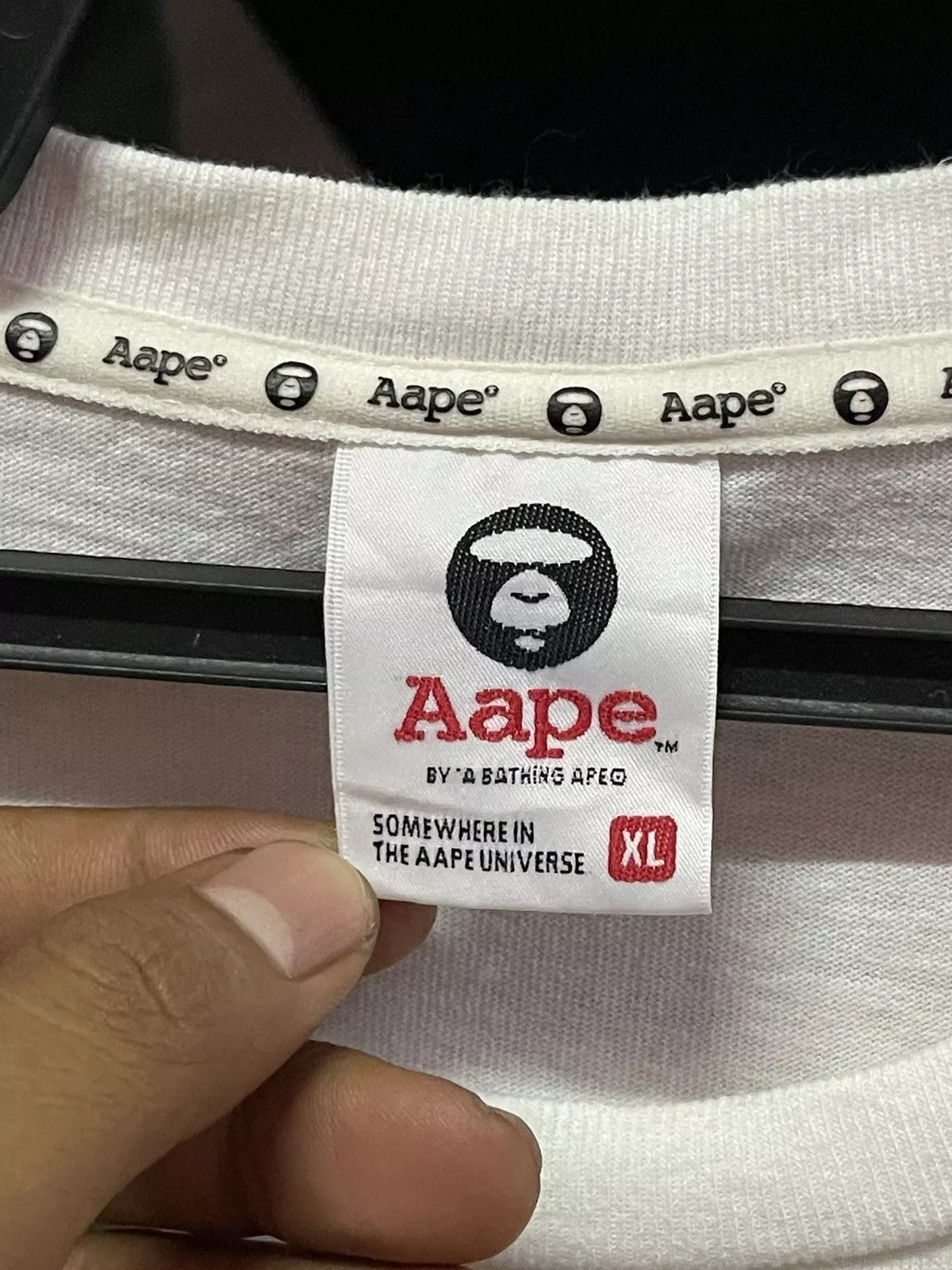 Aape Short Sleeve T Shirts Aape Tee White