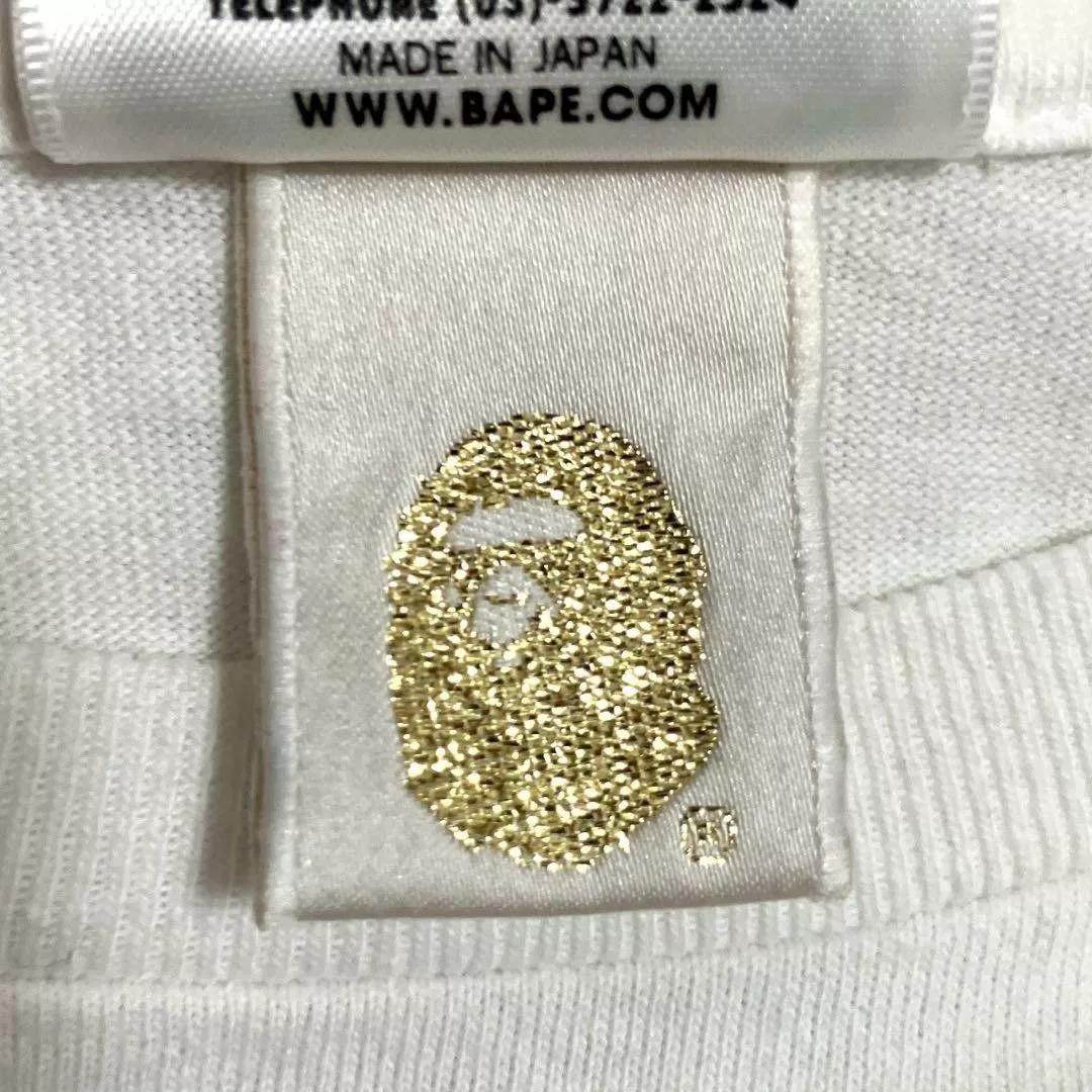 Bape Short Sleeve T Shirts Bape Baby Lisa Tee White