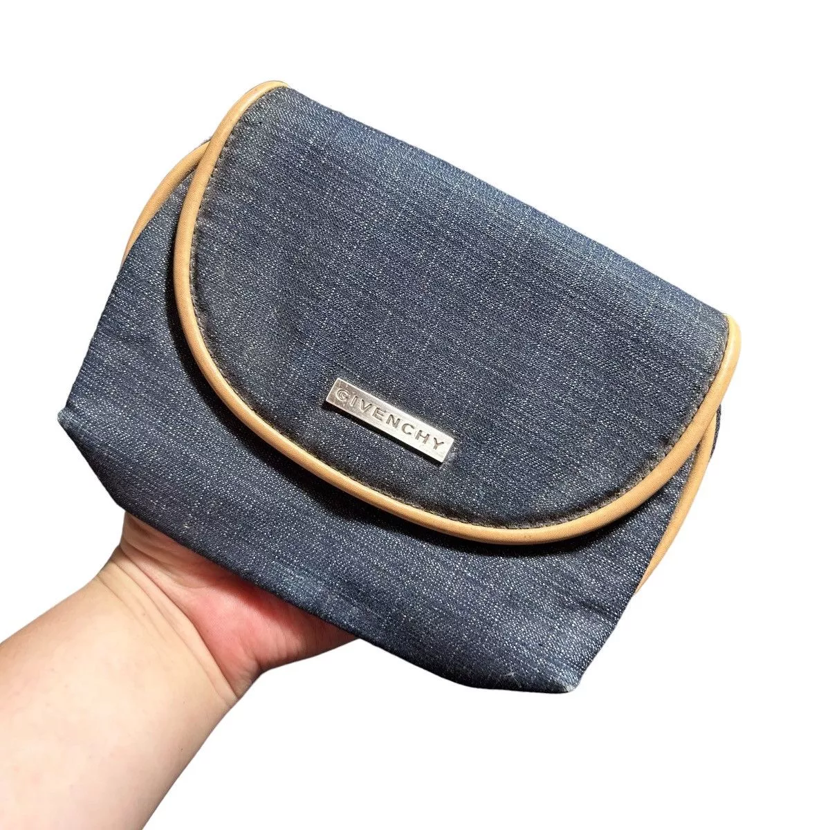 Givenchy Mini Bags Givenchy × Vintage Vintage Givenchy Logo Mini Bag Blue