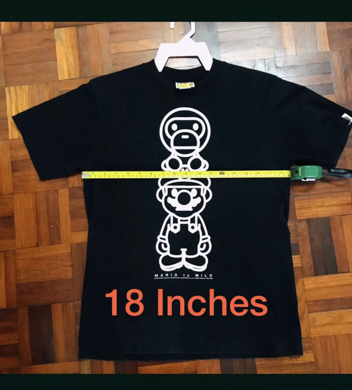 Bape Short Sleeve T Shirts Bape Mario to Milo Black
