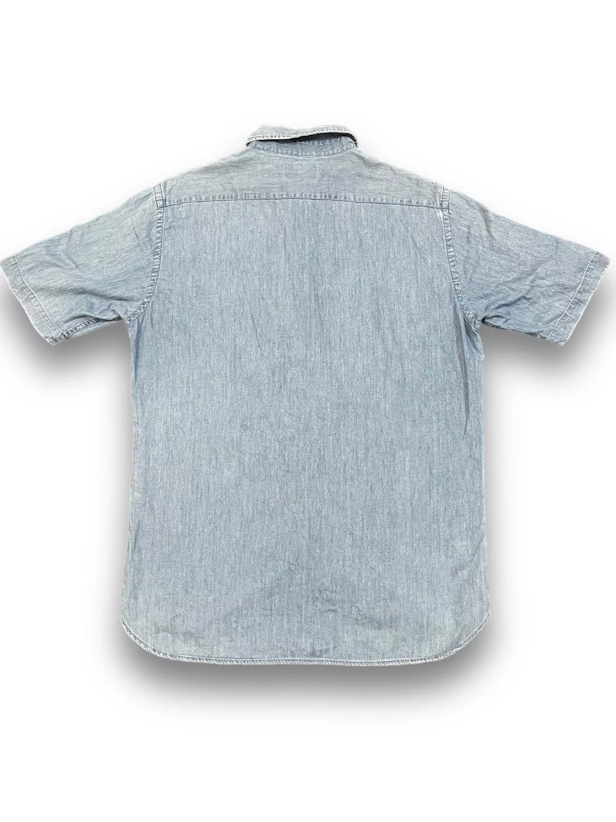 Lightning Bolt Shirts Button Ups Lightning Bolt × Vintage Vintage Lightning Bolt Denim Button Ups T-Shirt Blue Streetwear