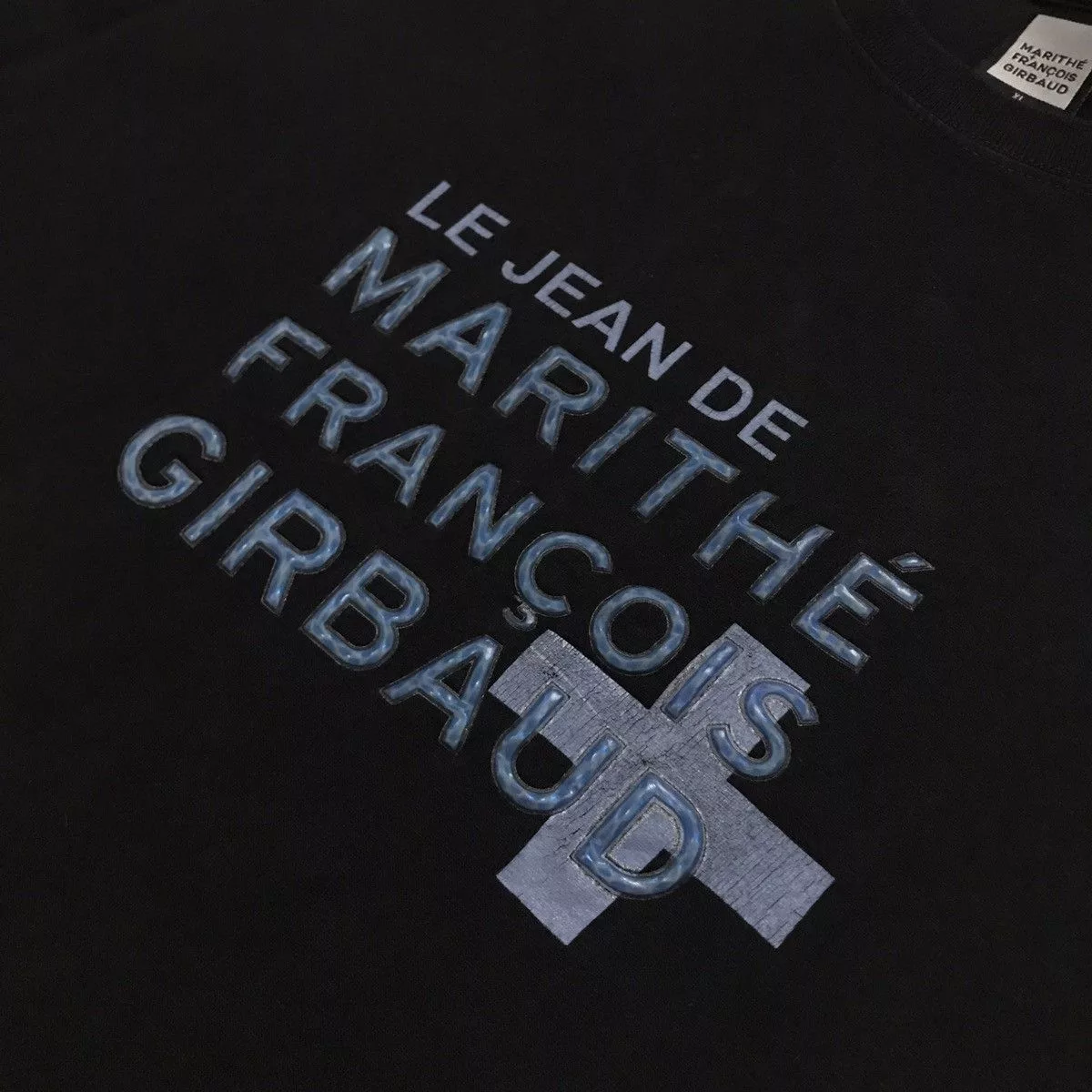 Marithe + Francois Girbaud Short Sleeve T Shirts Marithe + Francois Girbaud Logo Tee Le Jean De Marithe Francois Girbaud Black