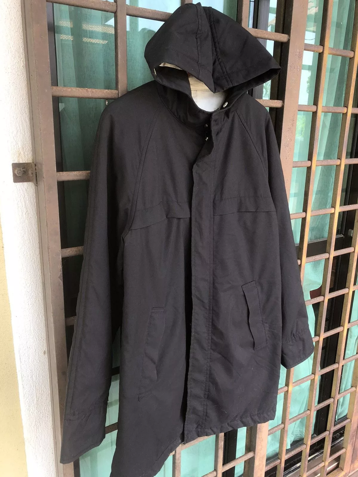 PPFM Light Jackets PPFM Long light Nylon Windbreaker Light ParkaJacket Black