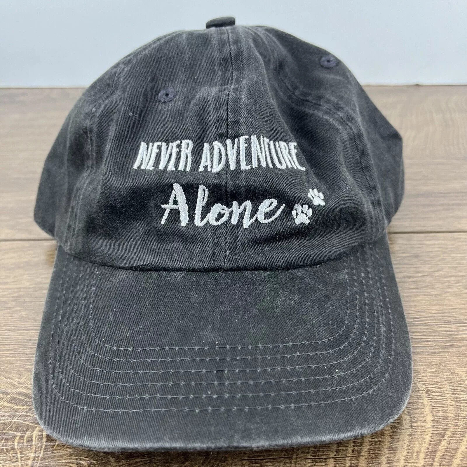 Other Hats Other Dog Hat Never Adventure Alone Hat Gray Hat Adjustable Hat Gr