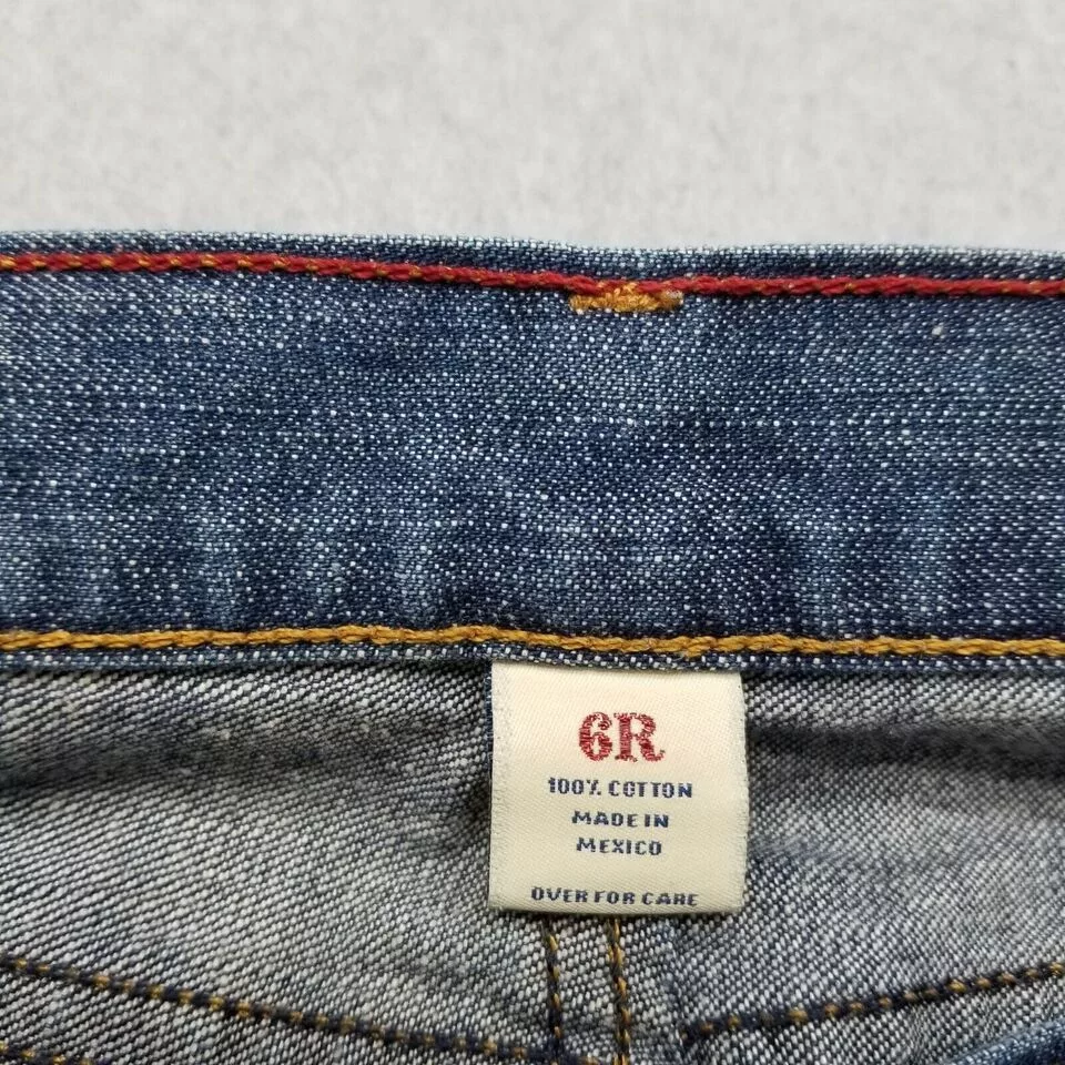 Abercrombie & Fitch Jeans Womens 6 Denim Flared Button 32x31 Blue