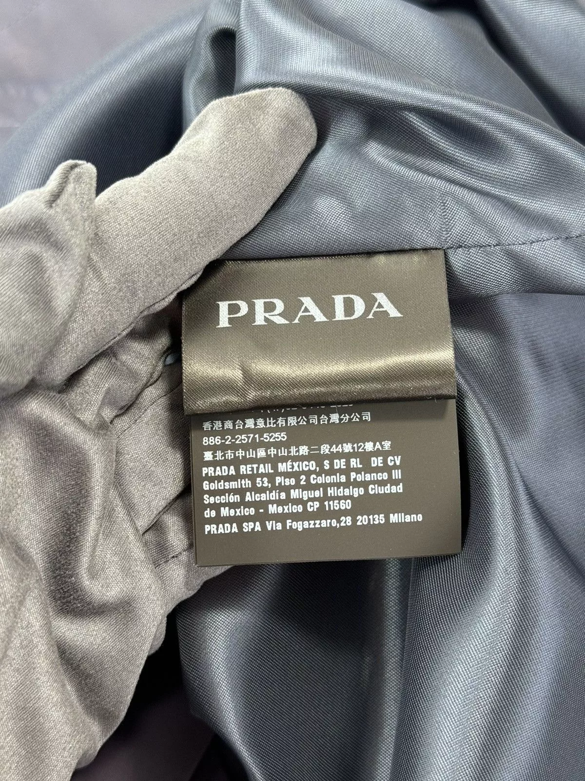 Prada Shirts Button Ups PRADA CAMICIA LEATHER SHIRT Blue