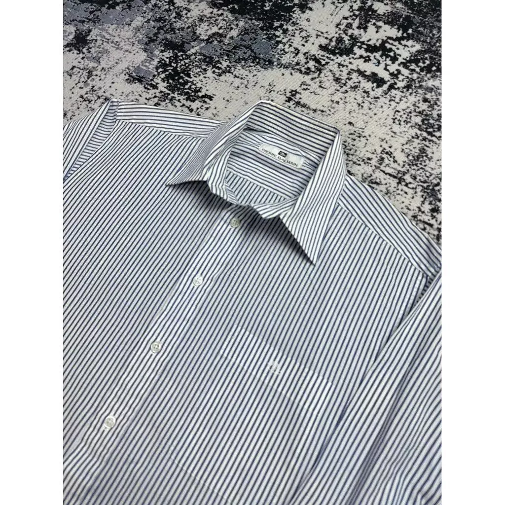 Pierre Balmain Shirts Button Ups Pierre Balmain Balmain Shirt Striped Blue Size fit XL/XXL