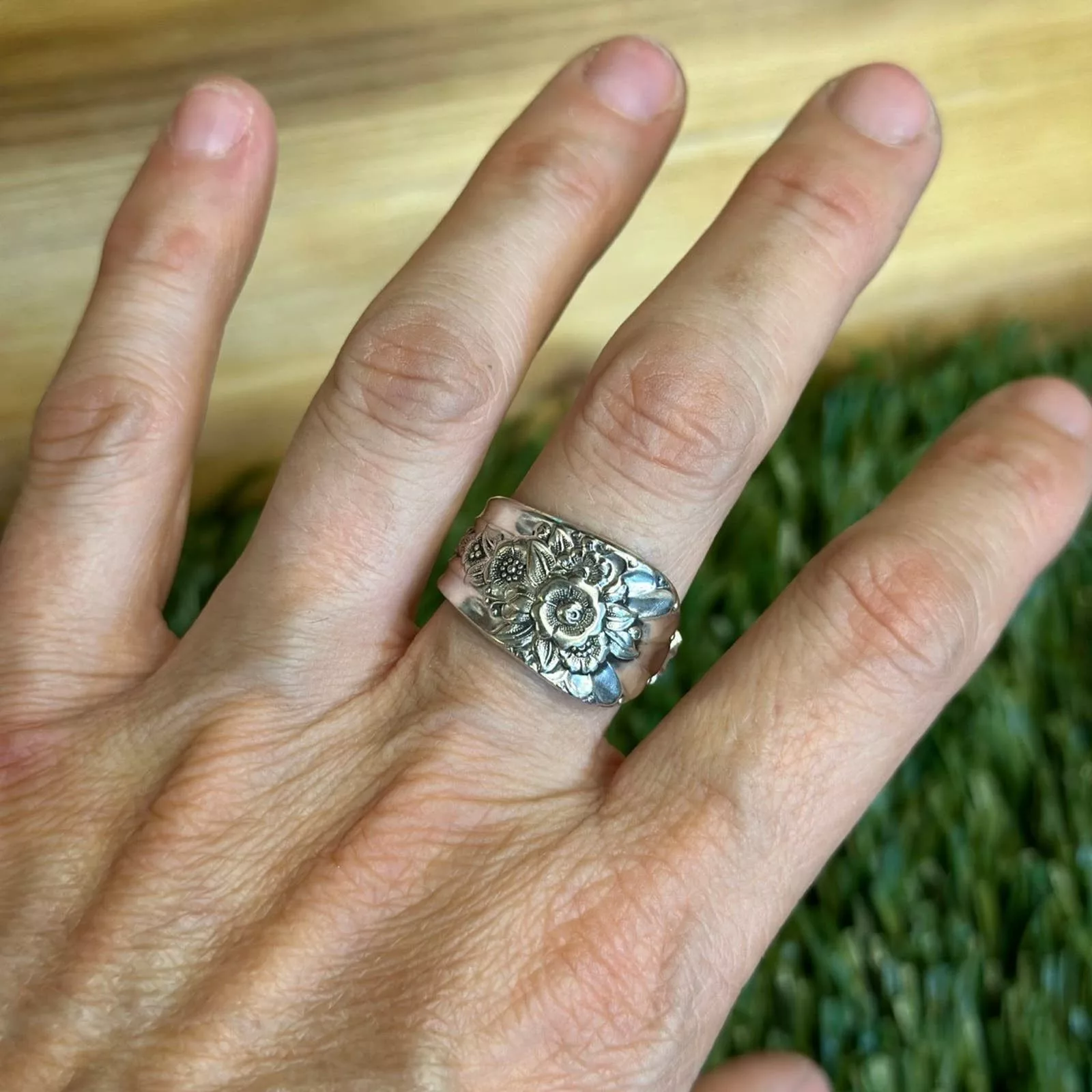 Handmade Rings Handmade Ring size 8.5 Silver