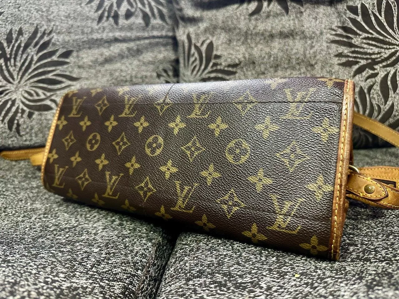 Louis Vuitton Shoulder Bags Authentic Louis Vuitton Monogram Canvas Poponcourt Long Bag Brown