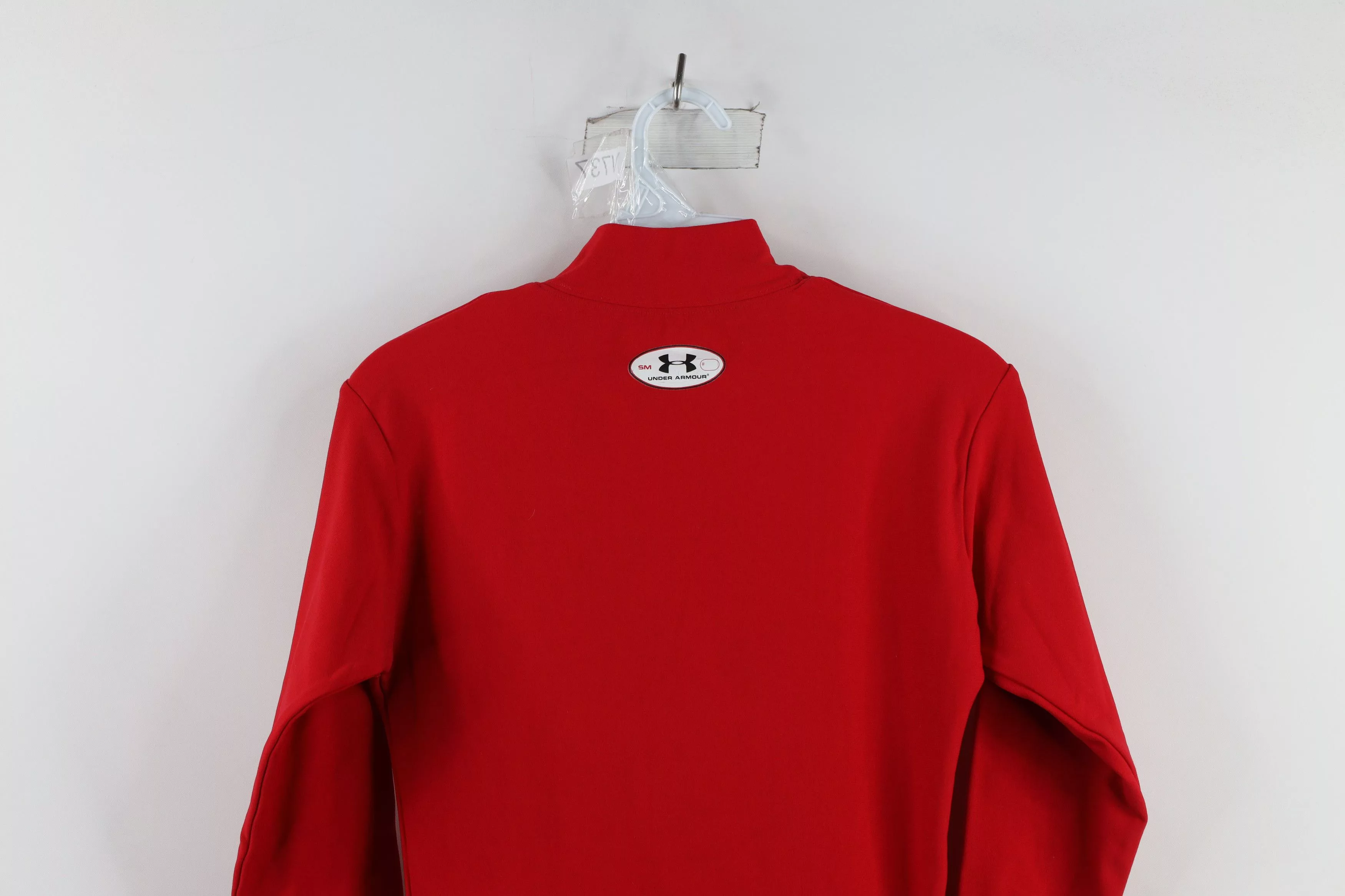 Under Armour Long Sleeve T Shirts Under Armour × Vintage Under Armour Compression Mock Neck Long Sleeve T-Shirt Red