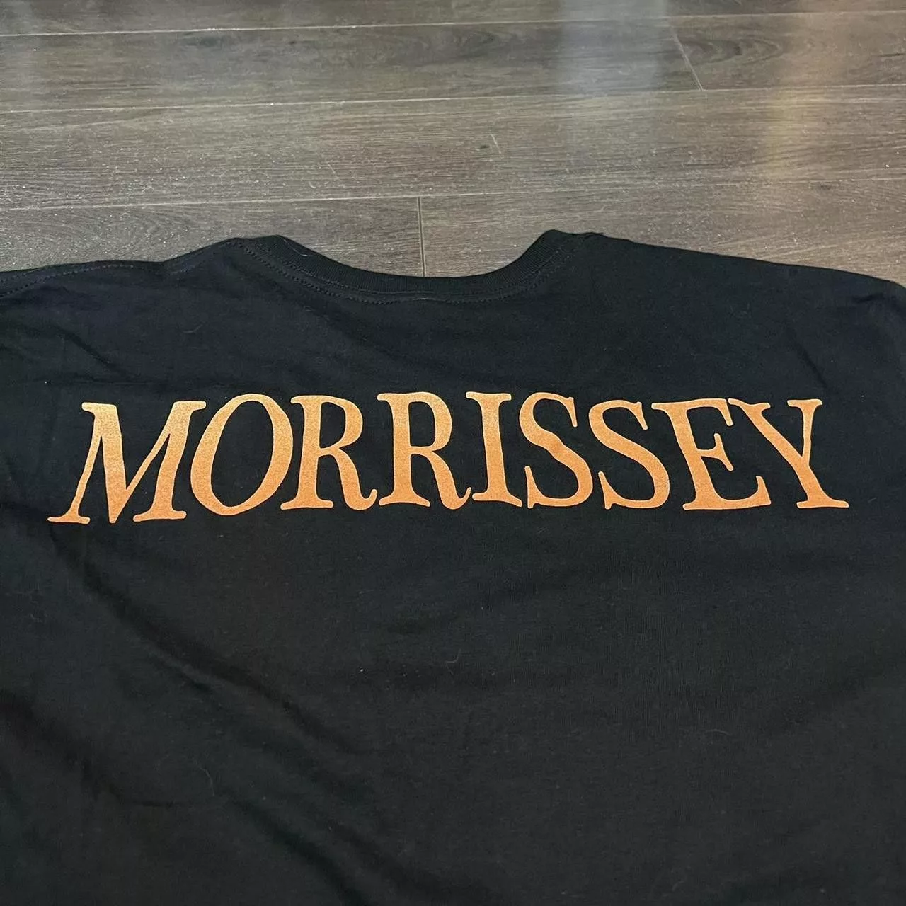 Designer Short Sleeve T Shirts Designer Classic Morrisey Big Print T Shirt 00s XL Black