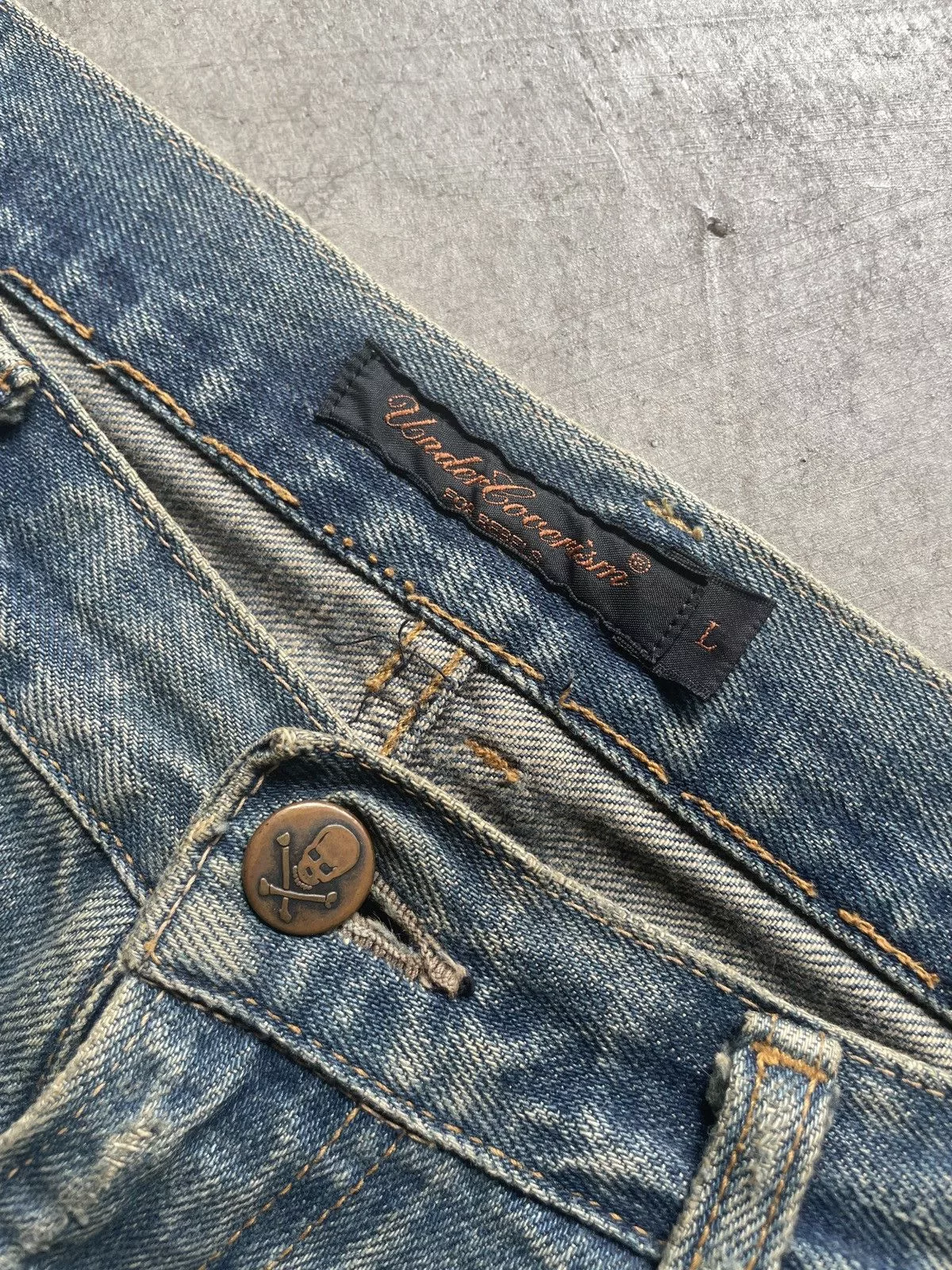 Undercover Denim undercover aw04 68 red yarn denim Blue