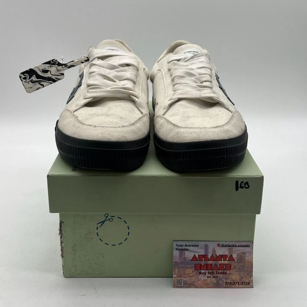 Off-White Low Top Sneakers Off-White Vulc Low Light Blue