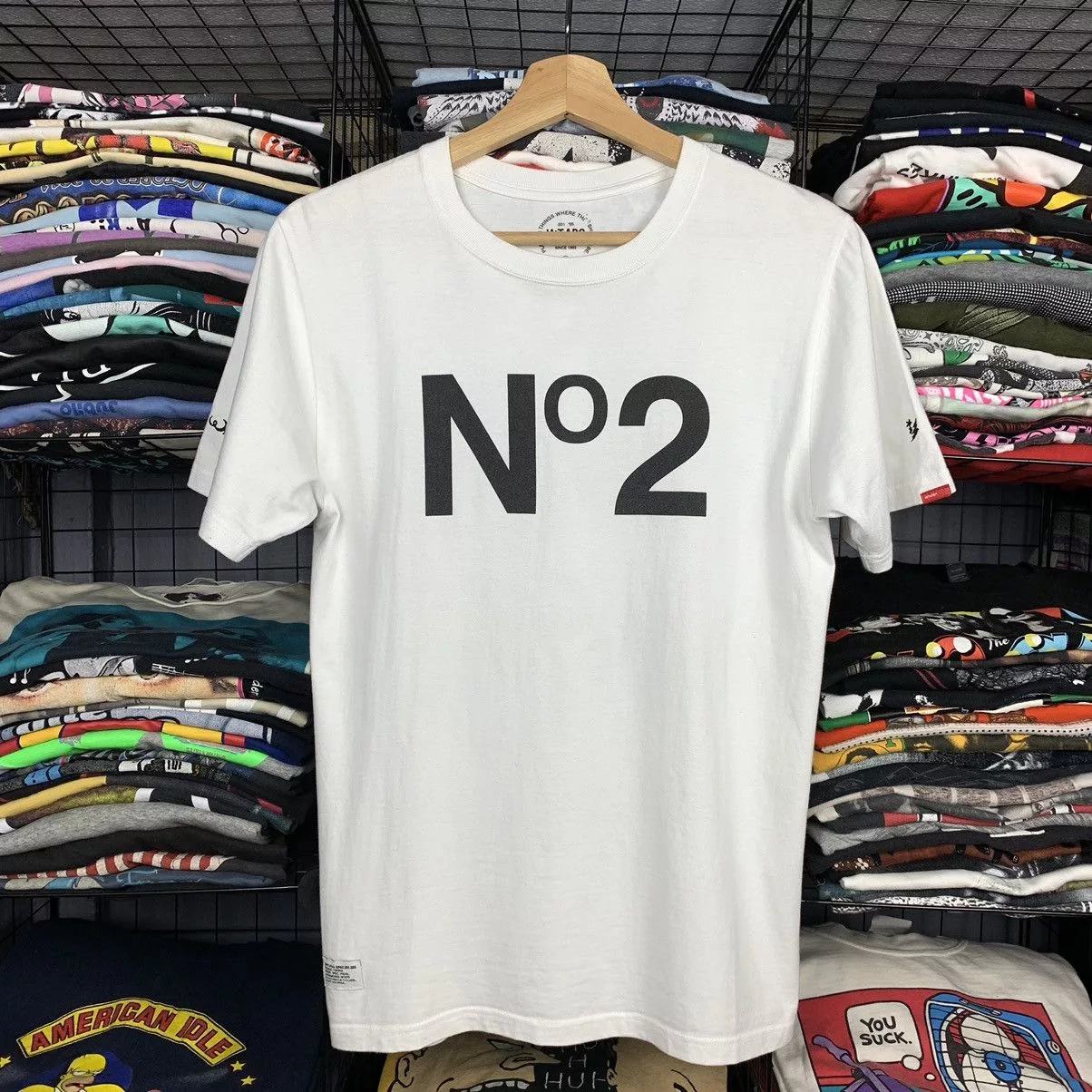 Wtaps Short Sleeve T Shirts wtaps no2 over no1 White