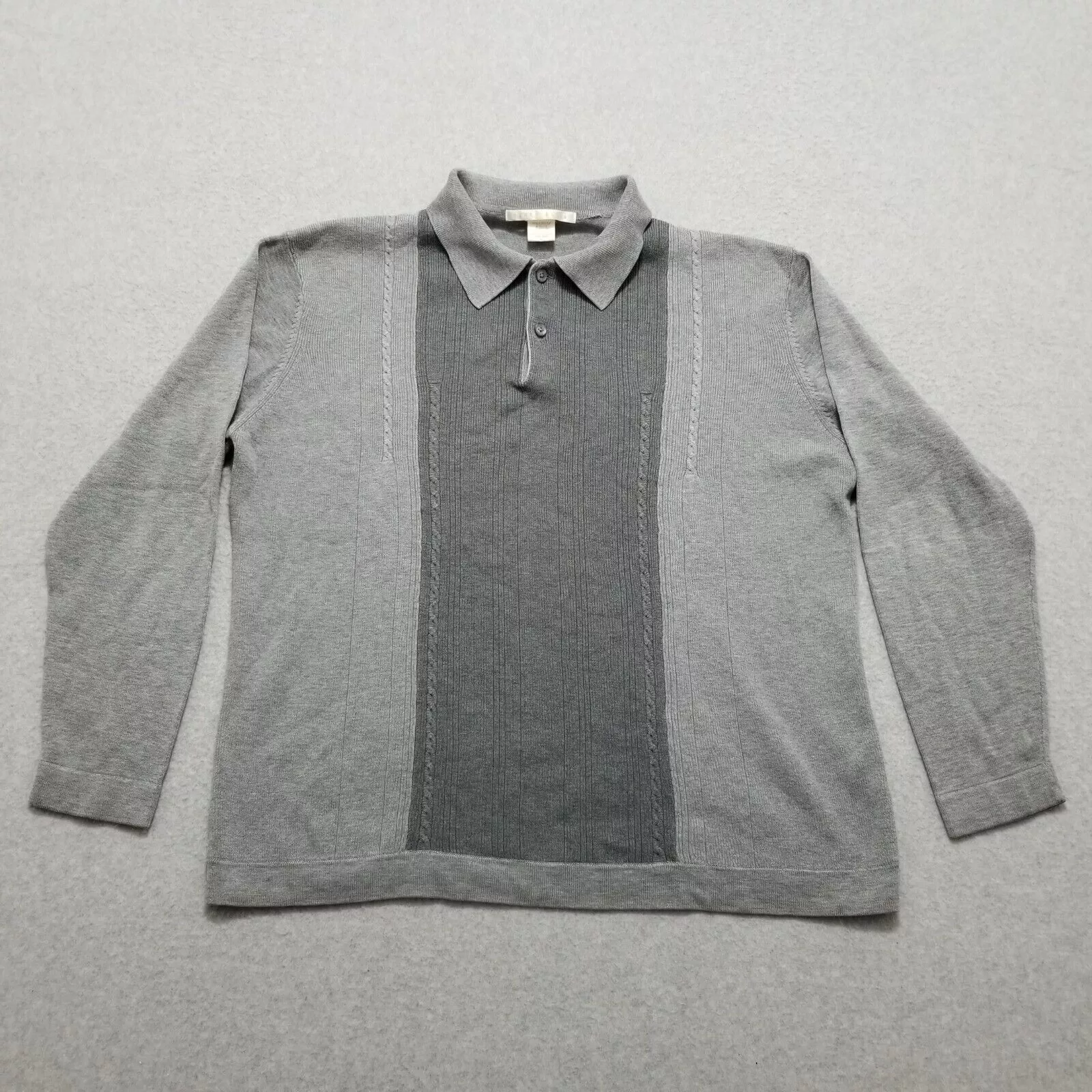 Perry Ellis Sweaters Knitwear Perry Ellis Sweater Mens Large Long Sleeve Pullover Gray