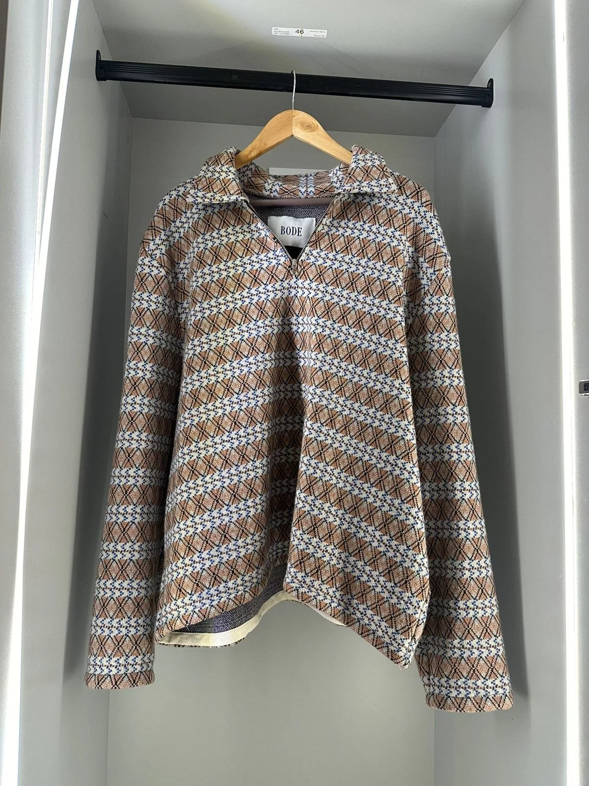 Bode Sweaters Knitwear Bode Merino Wool Stripe Sweater Brown
