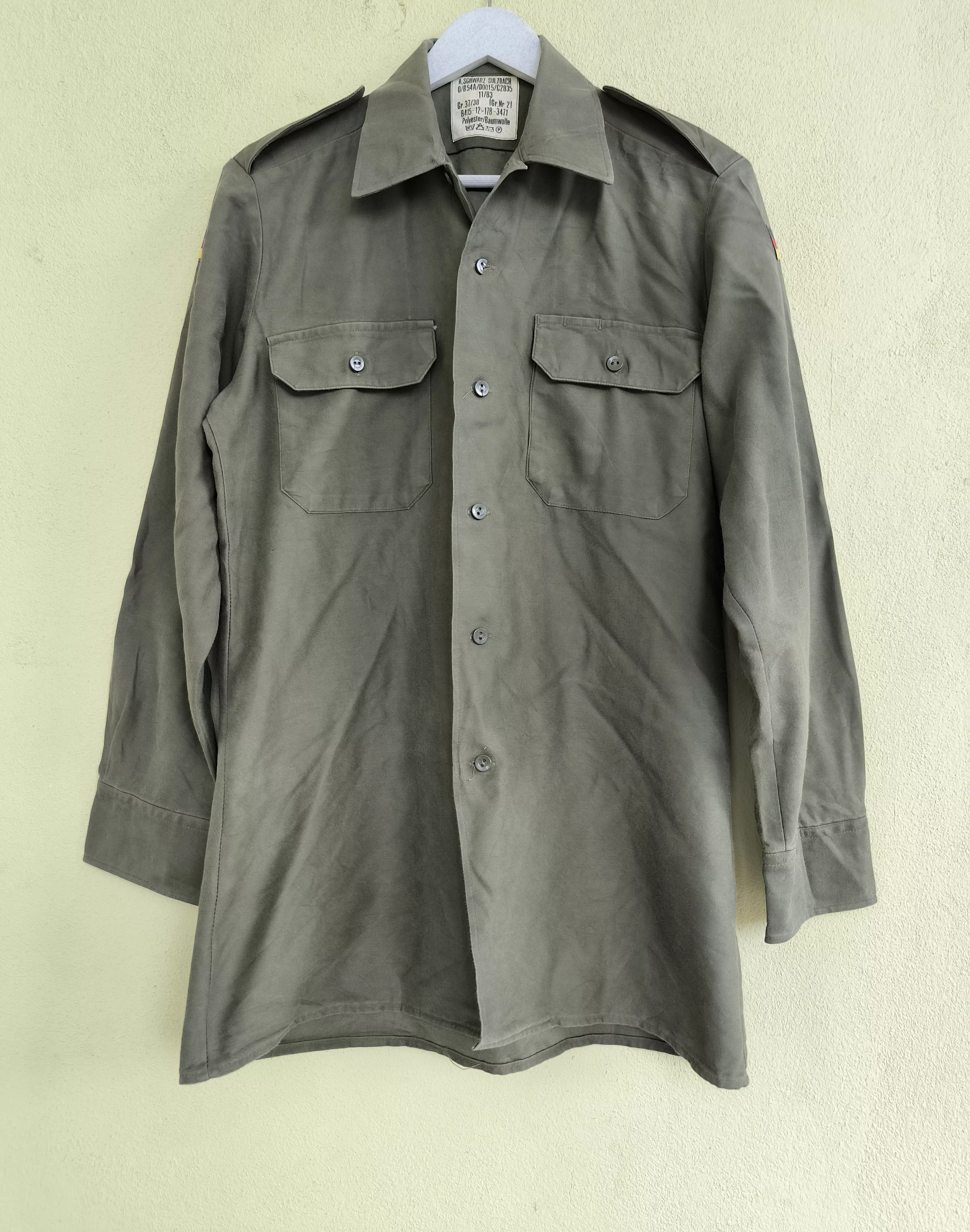 Vintage Shirts Button Ups Vintage Vtg GERMANY military field jacket Multi