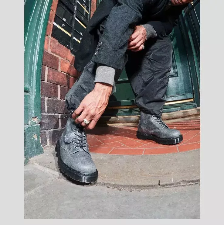 Dr. Martens Casual Leather Shoes C. F. Stead Dr. Martens 1460 PASCAL BEX Leather Gray