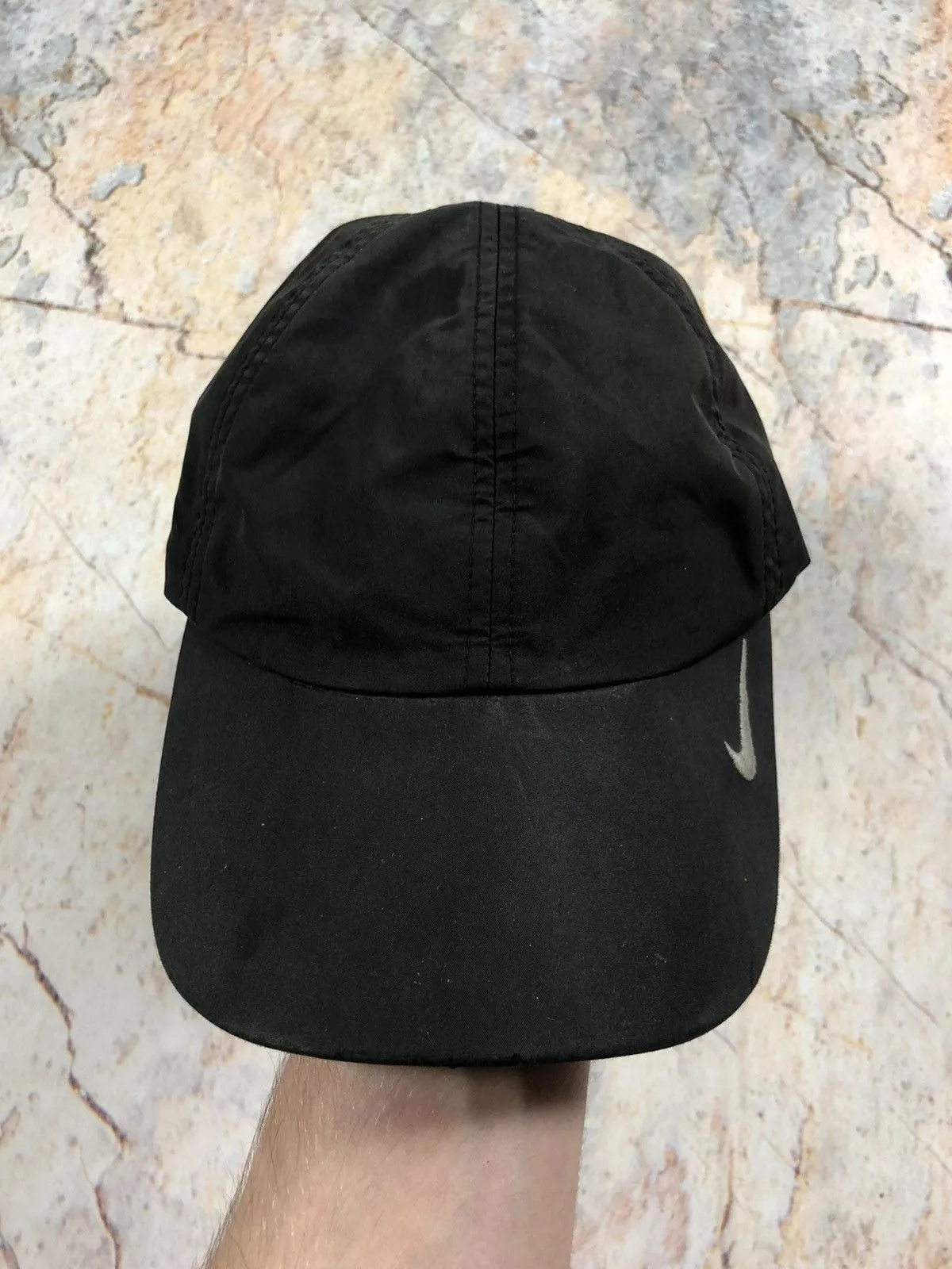 Nike Hats Nike × Vintage Nike vintage black nylon cap