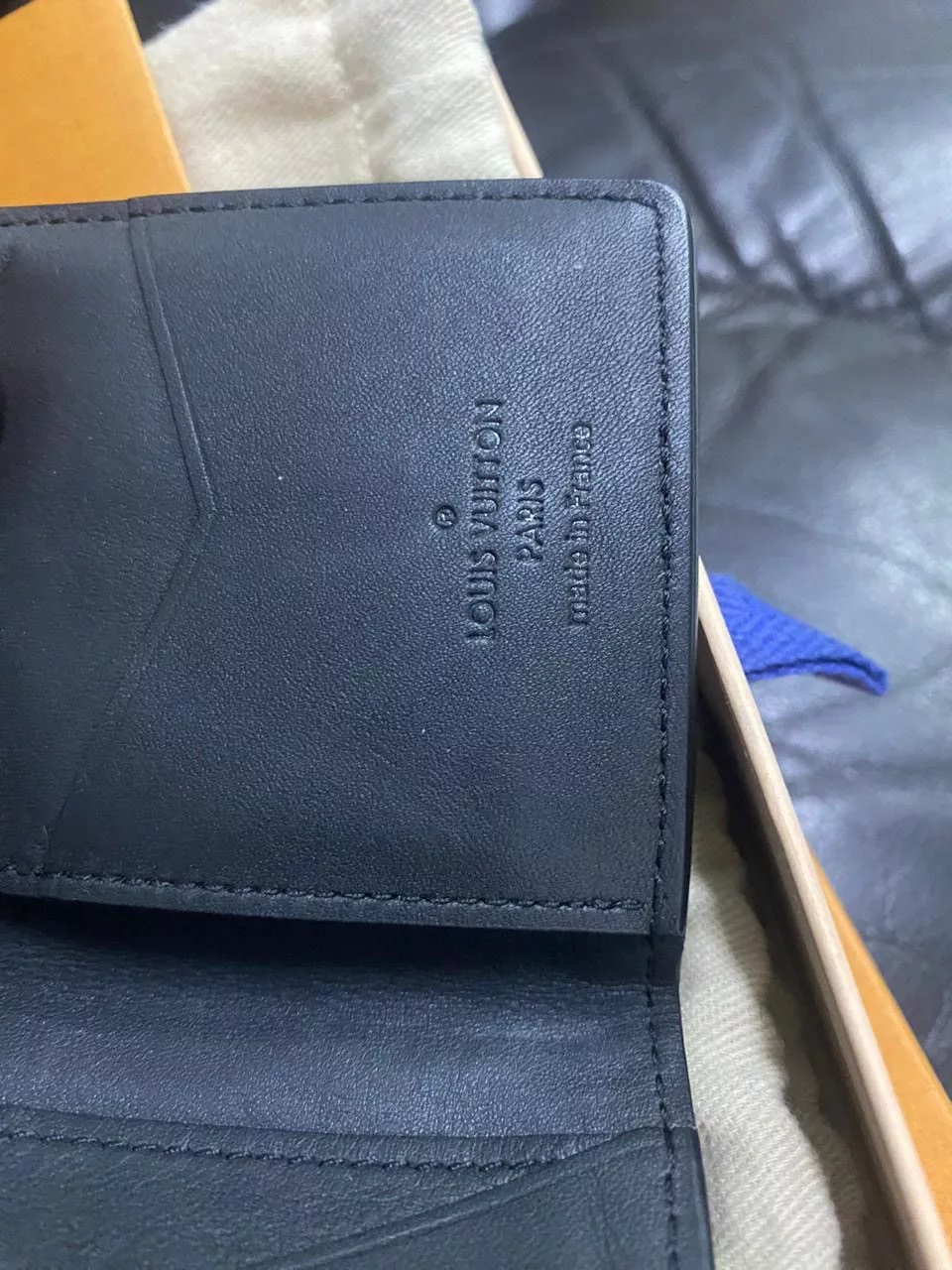Louis Vuitton Wallets Authentic LOUIS VUITTON Organizer special edition Black