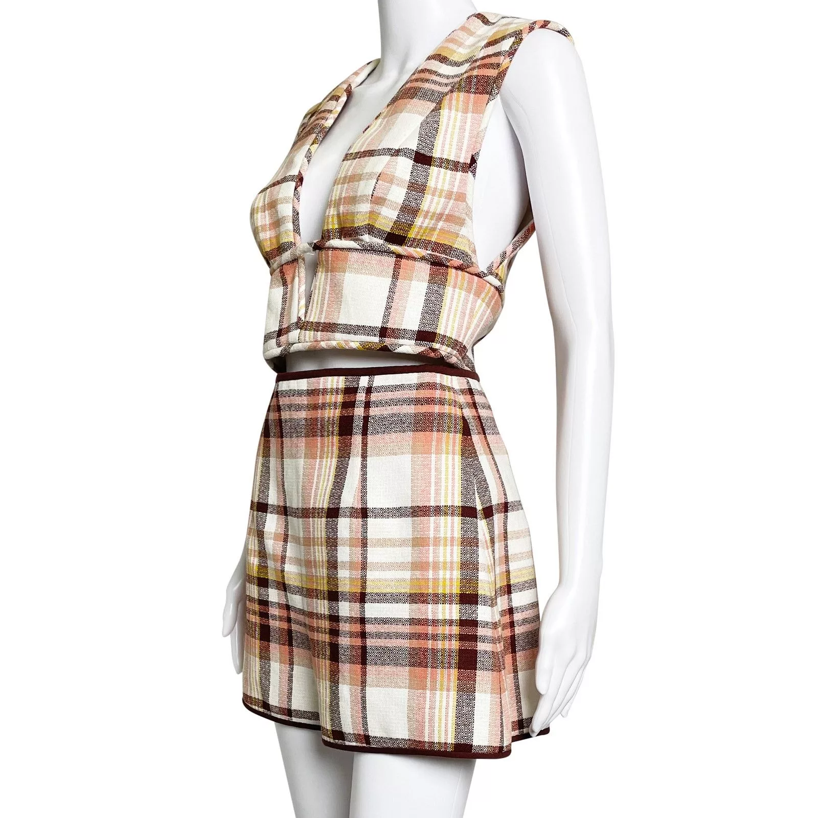 Zimmermann Bodysuits Zimmermann 2 Piece Matchmaker Check Bow Multi