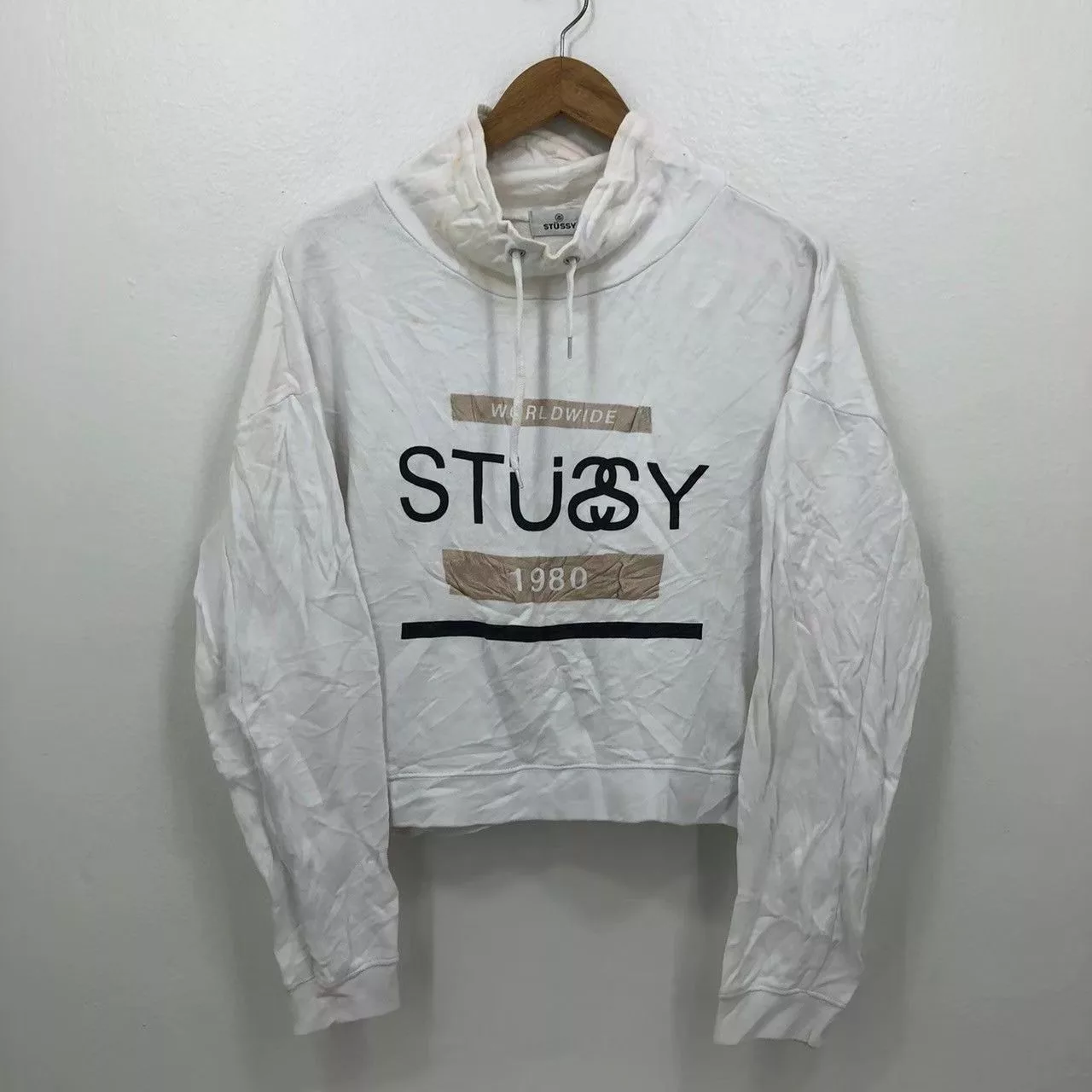 Stussy Sweaters Stussy sweater crop BN White