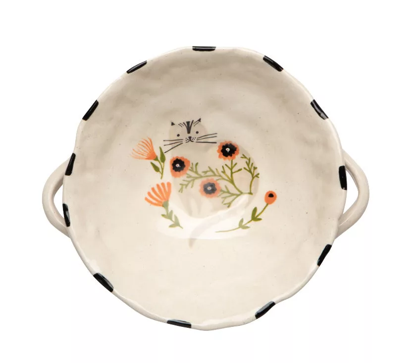 Catbloom Footed Bowl