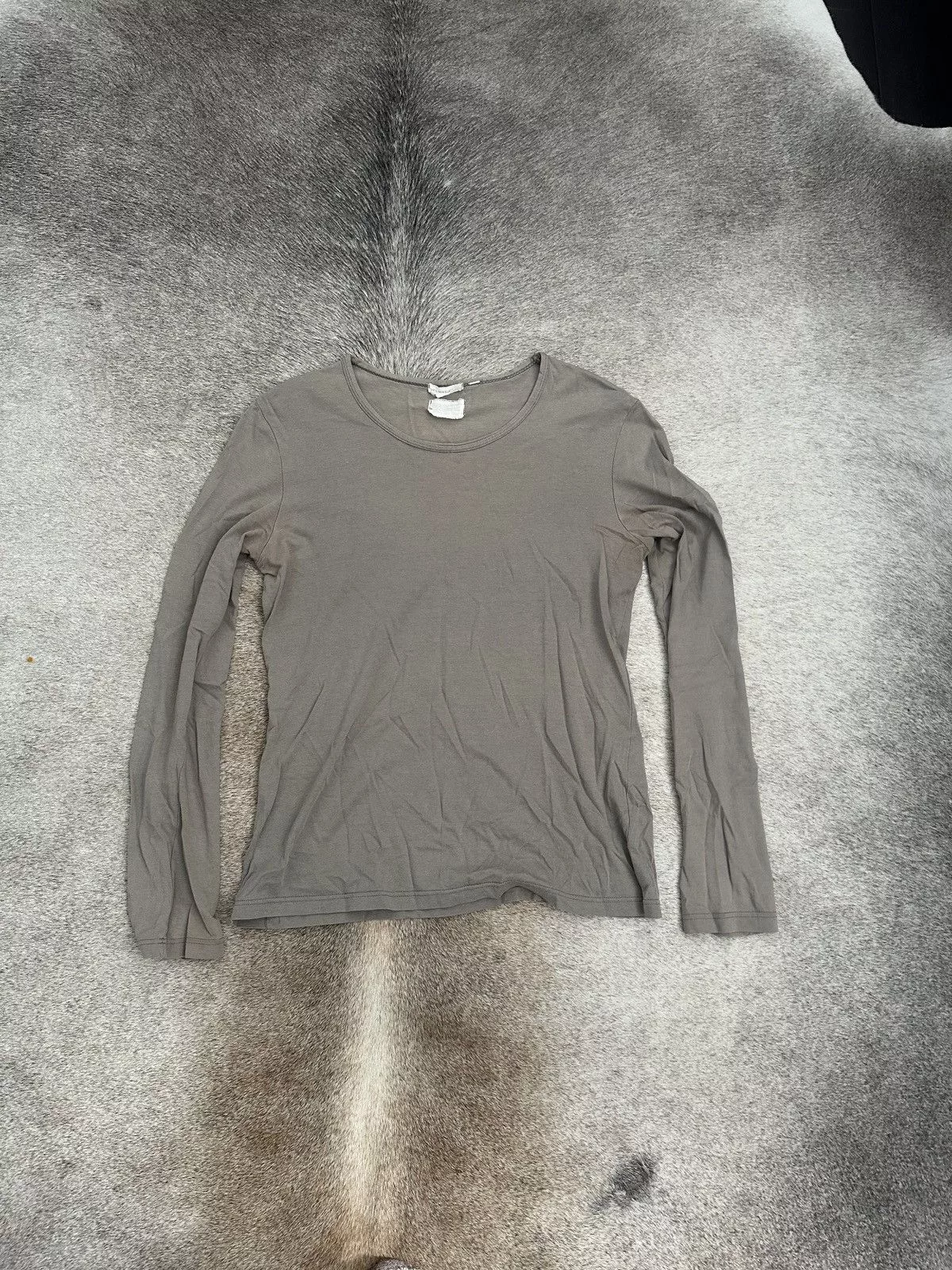 Helmut Lang Long Sleeve T Shirts Vintage helmut Lang longsleeve Beige