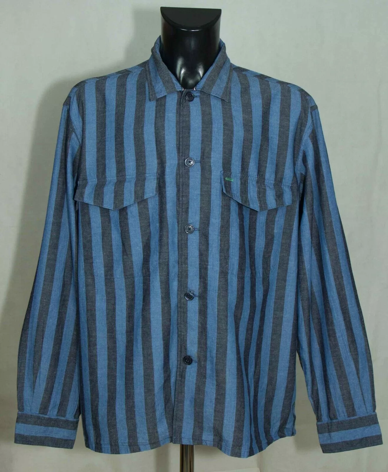 Tommy Hilfiger Shirts Button Ups -- MENS Tommy Hilfiger SHIRT COTTON LINEN SIZE XL Blue