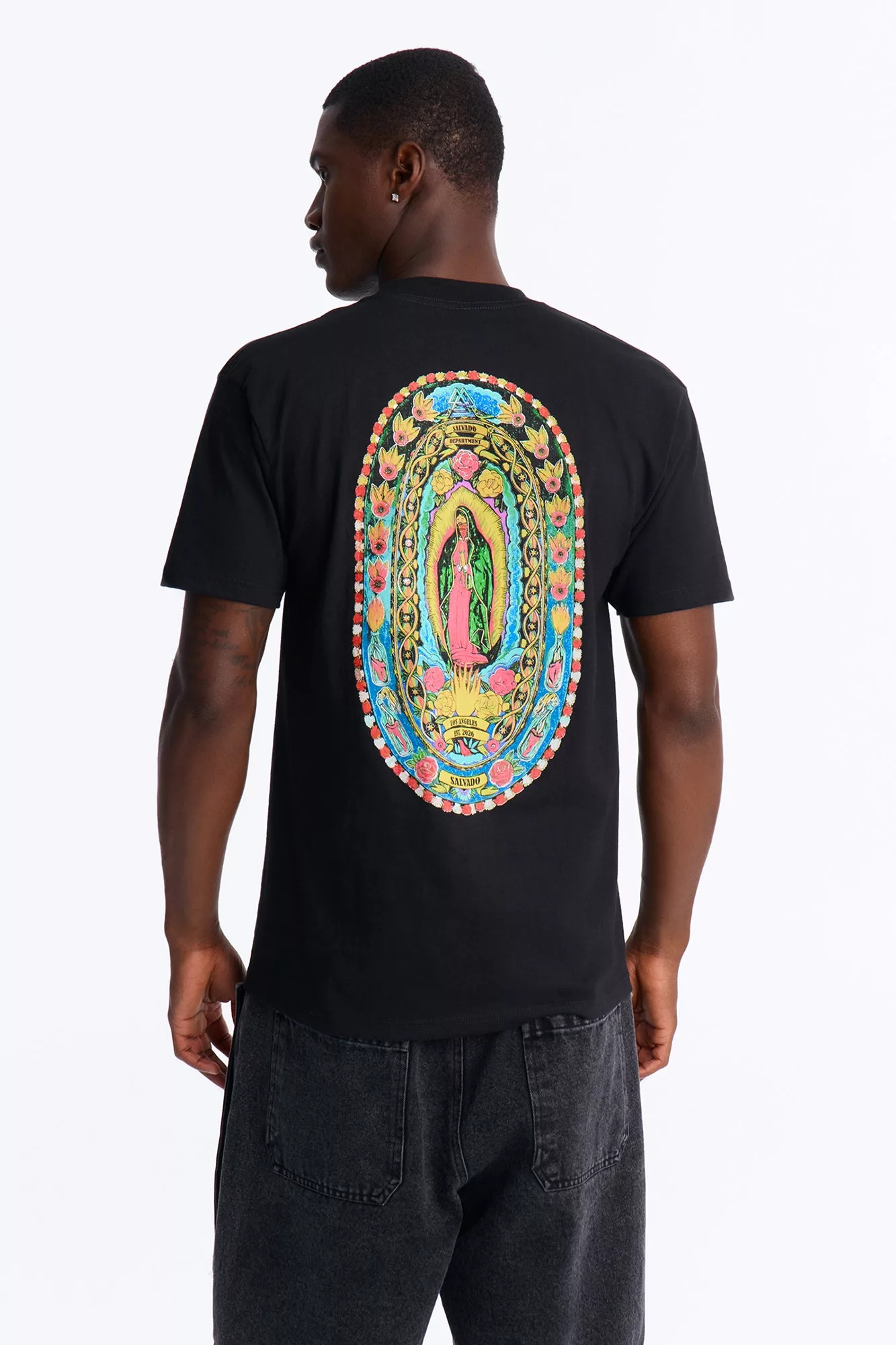 Fe Hasta La Muerte Oversized Short Sleeve Tee - Black