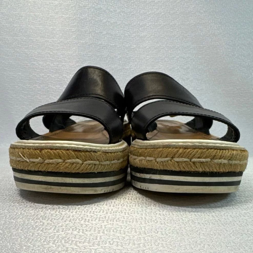 Prada Sandals Prada Black Espadrille Platform Sandals women sz 38.5 US 8