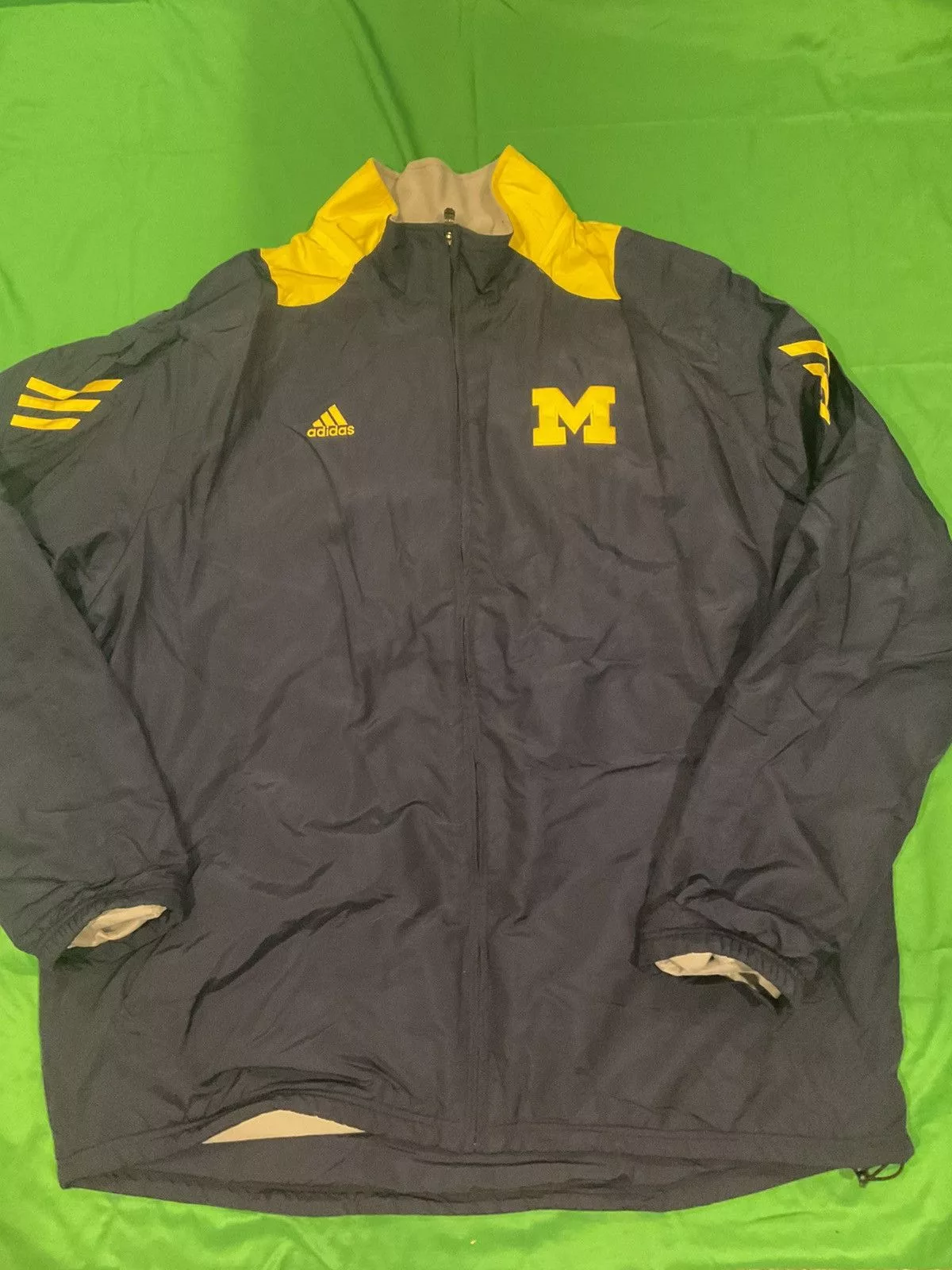 NCAA Light Jackets NCAA × Vintage Adidas Michigan Wolverines black and yellow jacket Blue Streetwear