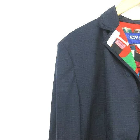 Junya Watanabe Light Jackets Junya Watanabe Jacket Lining All-Over Pattern Wool Check Black