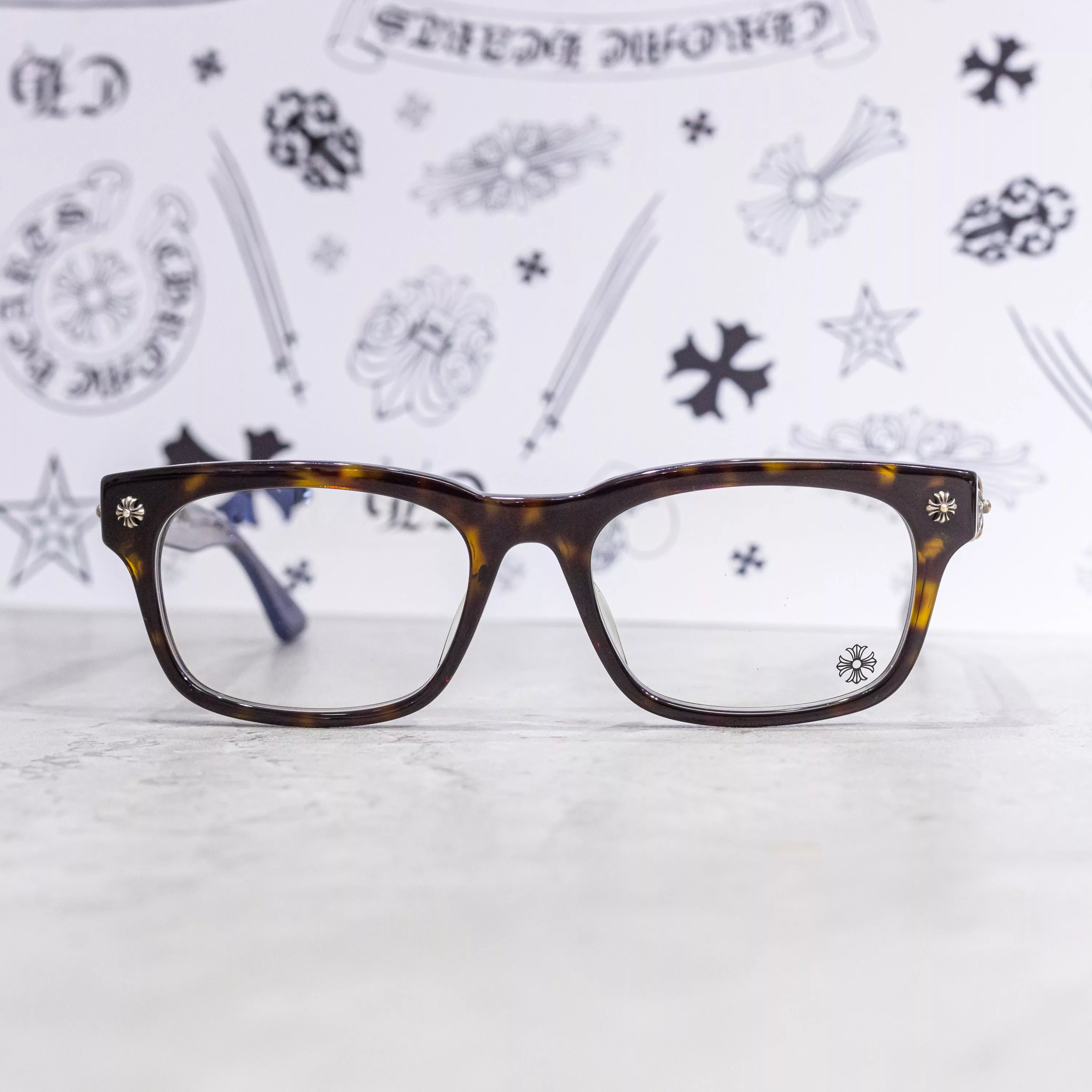 Chrome Hearts Sunglasses CHROME HEARTS VAGILANTE MIDNIGHT TORTOISE Multi