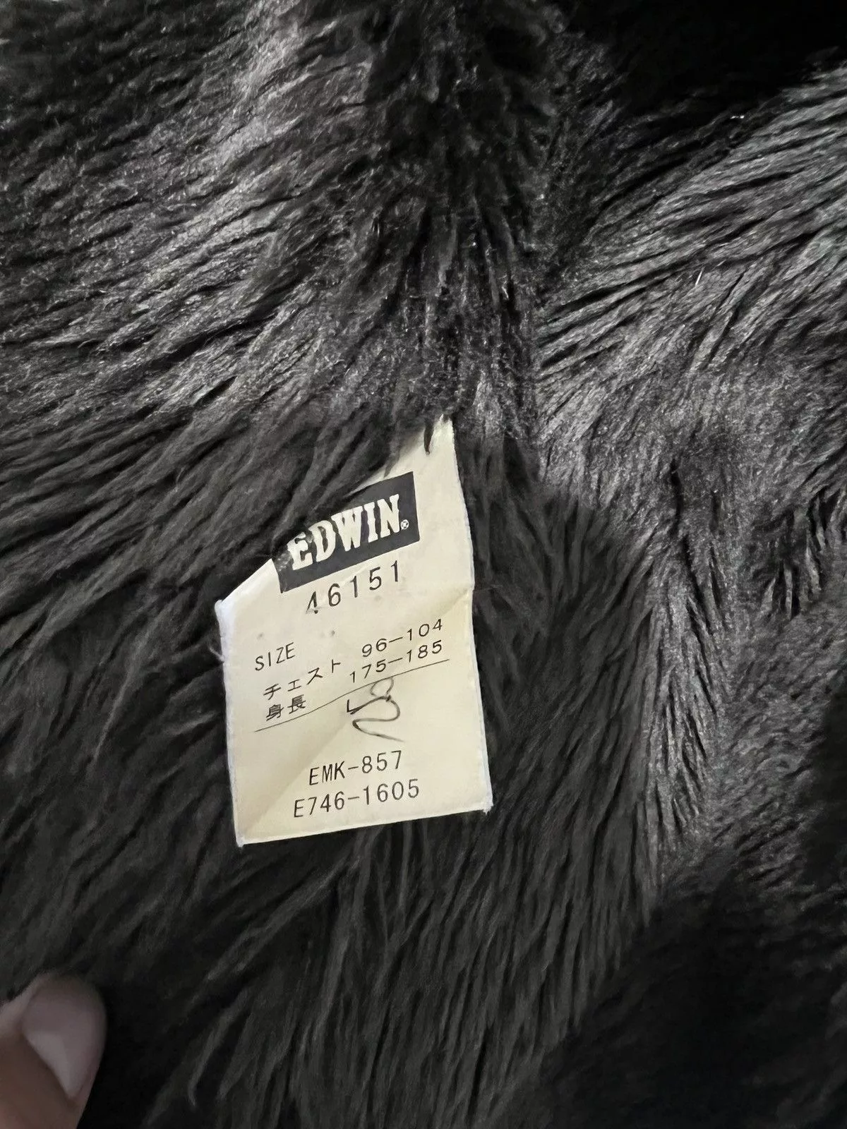 Edwin Light Jackets Edwin Denim Sherpa Jacket Black
